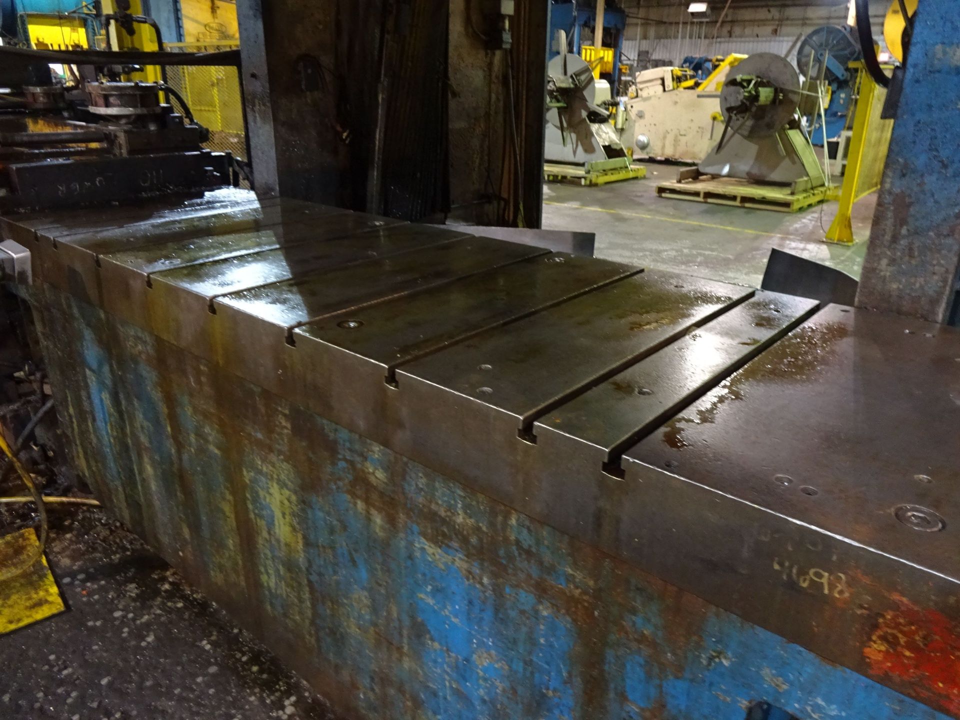 250 TON AIDA MODEL C2-2512 DOUBLE CRANK GAP PRESS; S/N 10525-0080, 11" STROKE, 30 SPM, 120" X 36" - Image 6 of 12