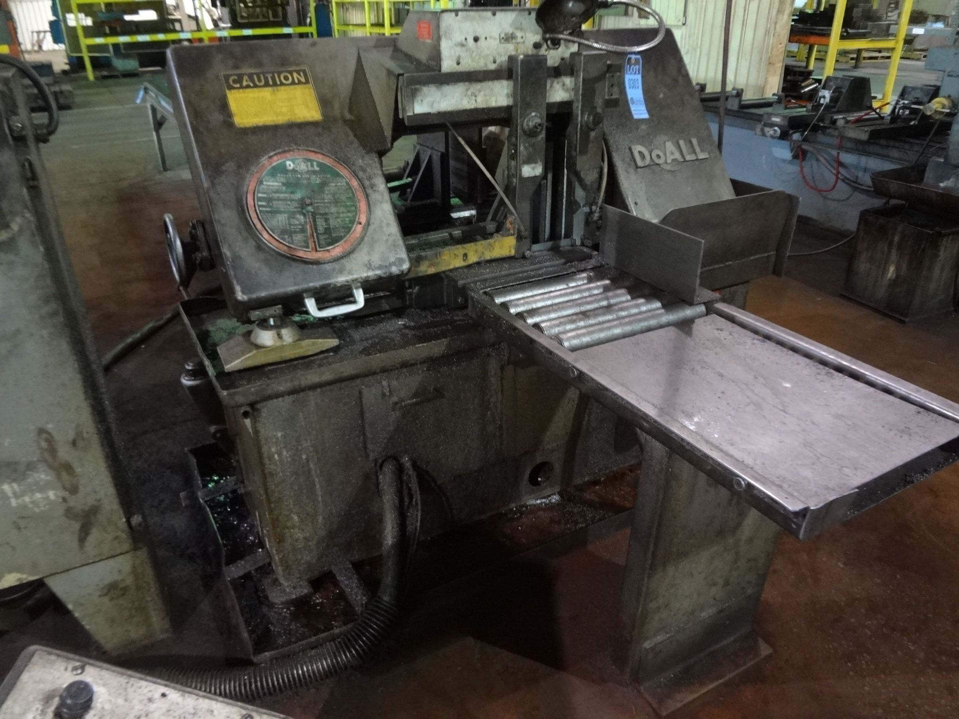 12" X 16" DOALL MODEL C-80 AUTOMATIC HORIZONTAL BAND SAW; S/N I90-77944, HYDRAULIC CLAMPING AND - Image 4 of 11