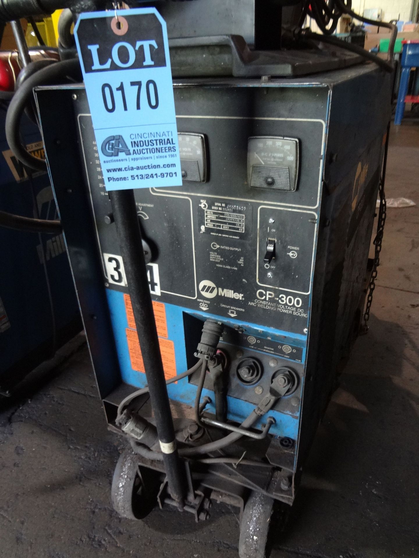 300 AMP MILLER CP-300 WELDER; S/N JK602429 - Image 2 of 2