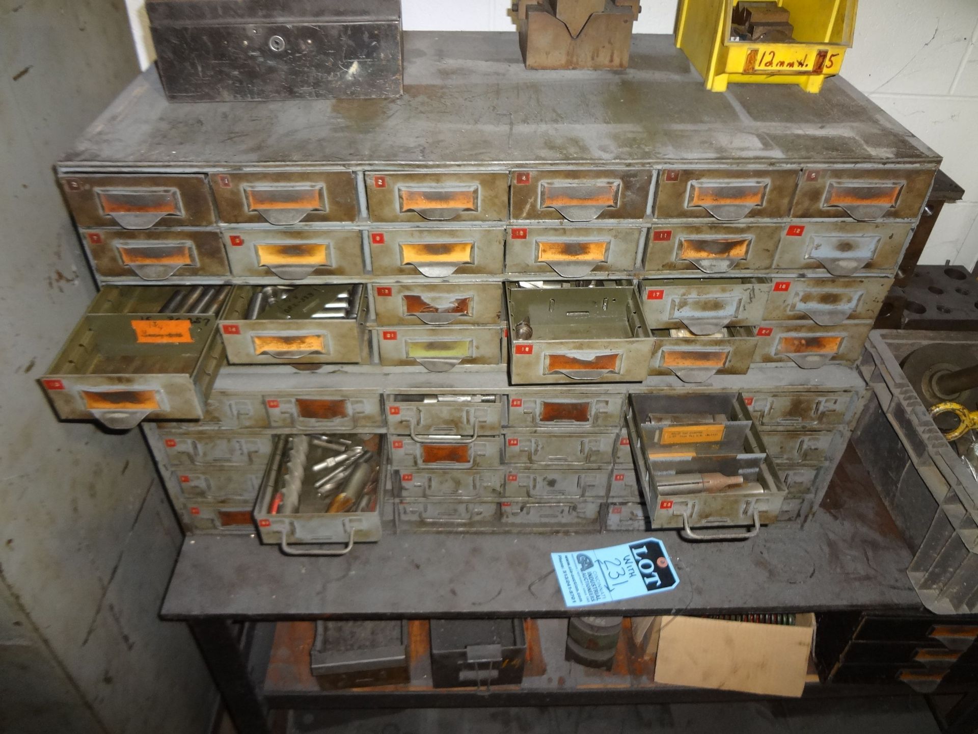 (LOT) MISCELLANEOUS HARDWARE CABINETS WITH CONTENTS - Image 3 of 8