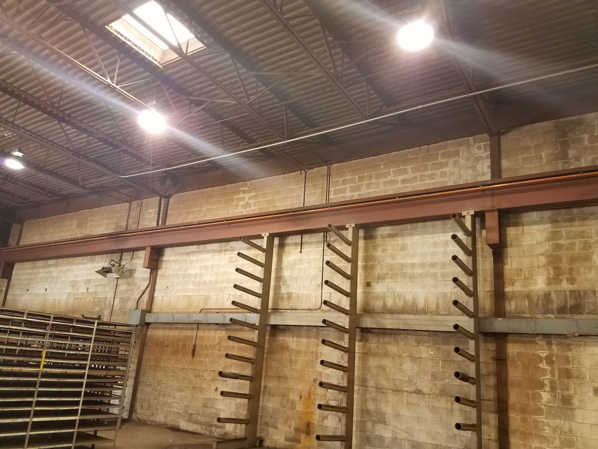 125' (APPROX.) I-BEAM CRANE RAIL W/ RACEWAY **LATERAL ONLY - SUBJECT TO BID CONFIRMATION**