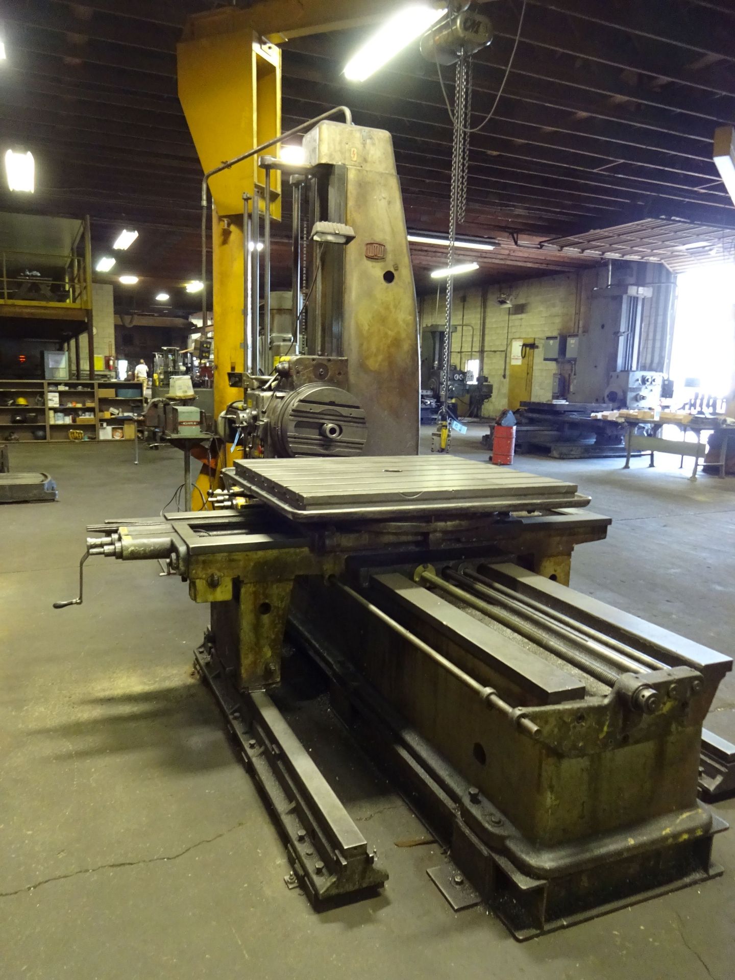 3" UNION MODEL BFT-80 ROTARY TABLE HORIZONTAL BORING MILL; S/N ZZ719, 44" X 49" TABLE, ACU-RITE - Image 3 of 15