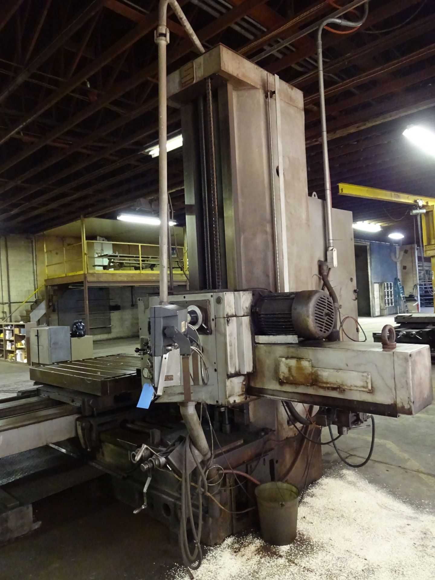 4" SUMMIT MODEL AFD-100 ROTARY TABLE HORIZONTAL BORING MILL; S/N 656, 48" X 60" TABLE, NEWALL DP7 - Image 14 of 16