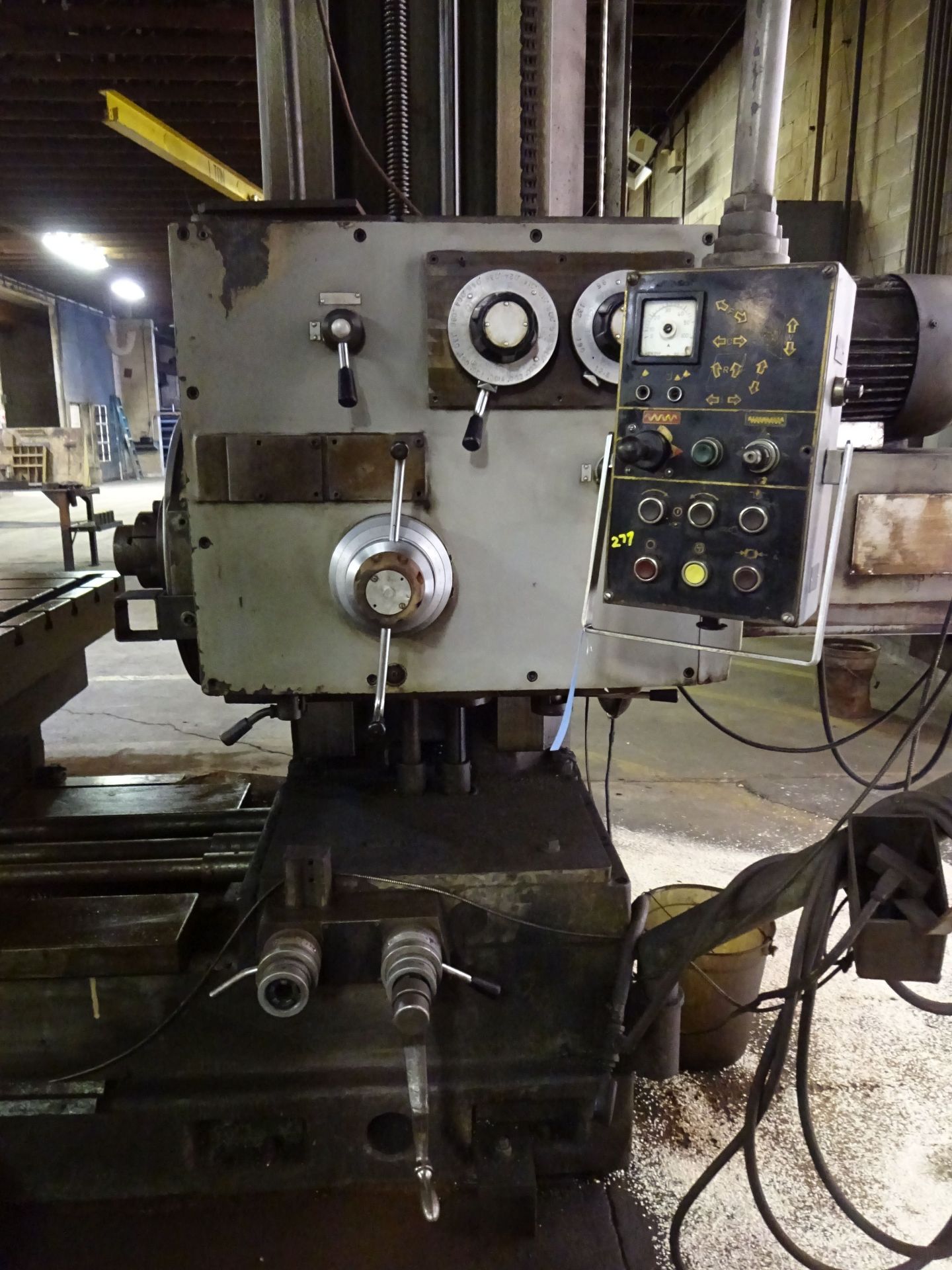 4" SUMMIT MODEL AFD-100 ROTARY TABLE HORIZONTAL BORING MILL; S/N 656, 48" X 60" TABLE, NEWALL DP7 - Image 11 of 16