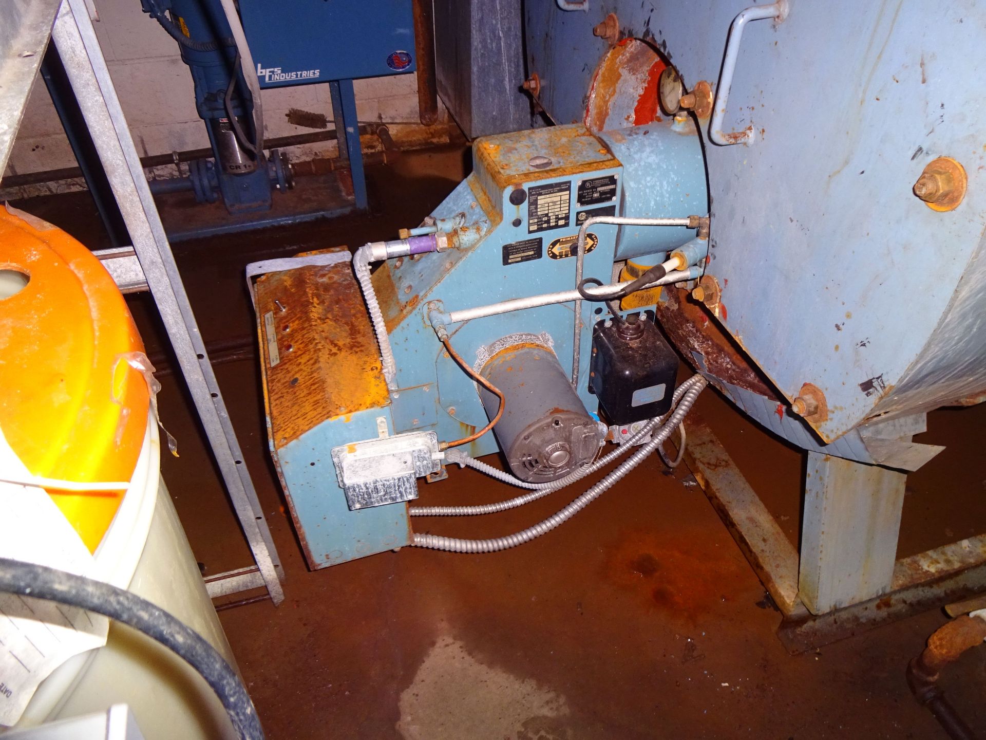 **50 HP ABCO INDUSTRIES INC. MODEL 30-C NATURAL GAS FIRED STEAM BOILER; S/N 8627, NATIONAL BOARD # - Image 4 of 6
