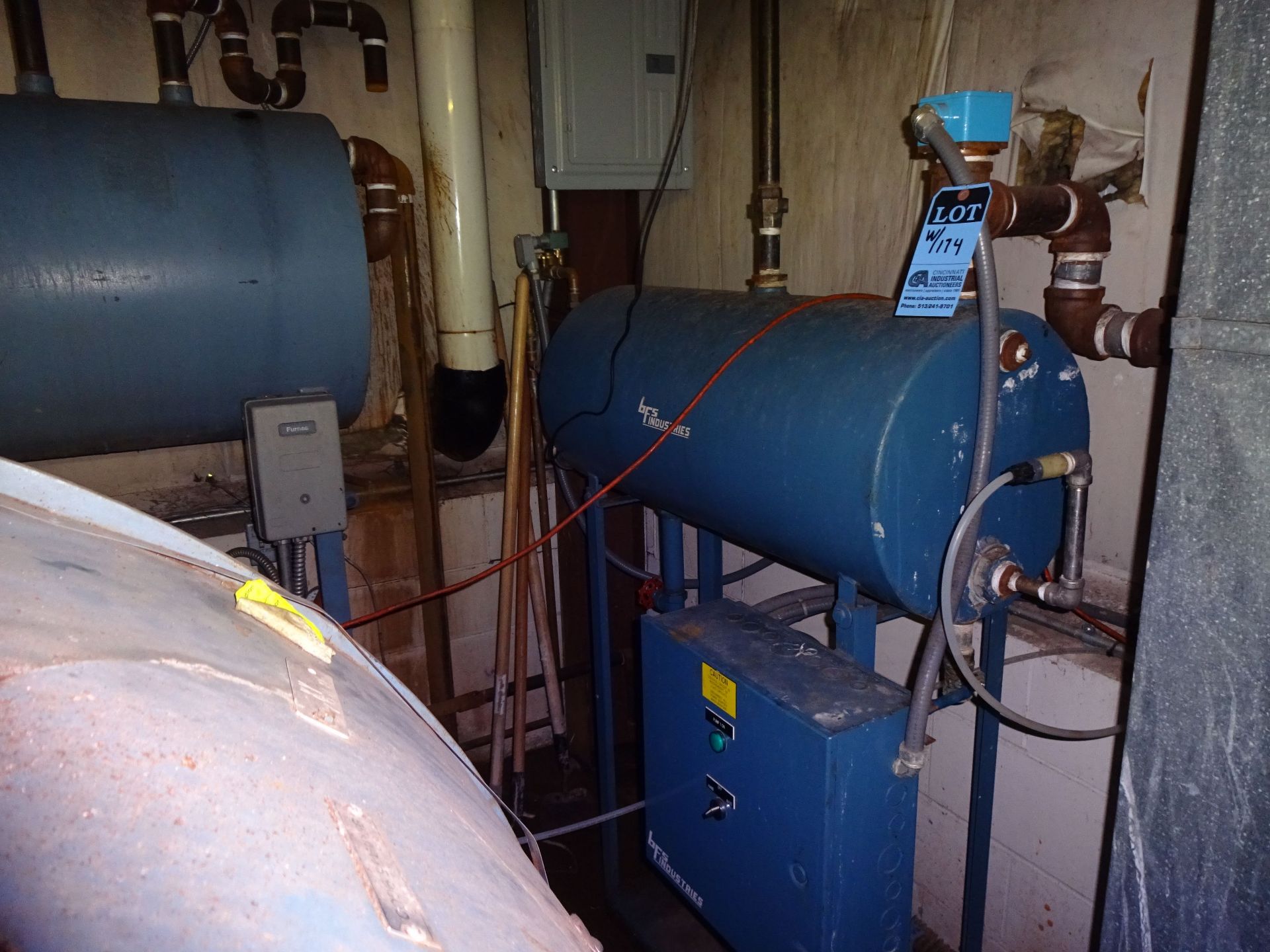 **50 HP ABCO INDUSTRIES INC. MODEL 30-C NATURAL GAS FIRED STEAM BOILER; S/N 8627, NATIONAL BOARD # - Image 5 of 6