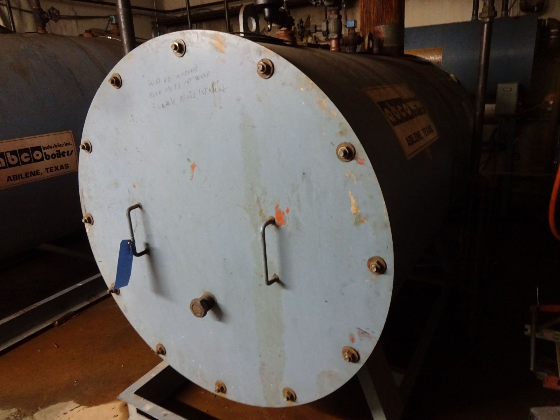 **50 HP ABCO INDUSTRIES INC. MODEL 30-C NATURAL GAS FIRED STEAM BOILER; S/N 8627, NATIONAL BOARD # - Image 2 of 6