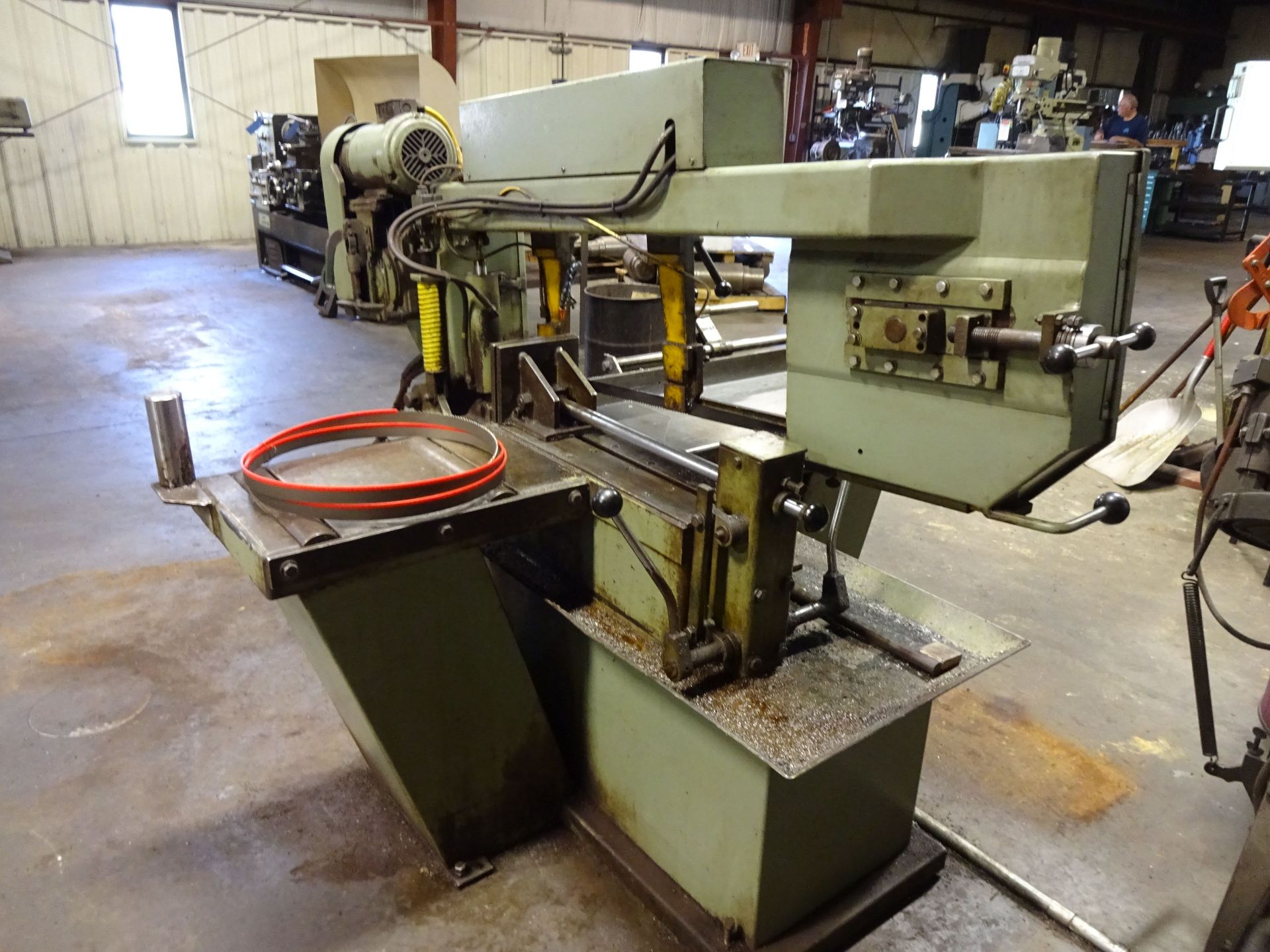 13" X 18" HYD-MECH MODEL S-20 MITRE HEAD HORIZONTAL BAND SAW; S/N 20295118, HYDRAULIC CLAMP, 2 HP - Image 6 of 8