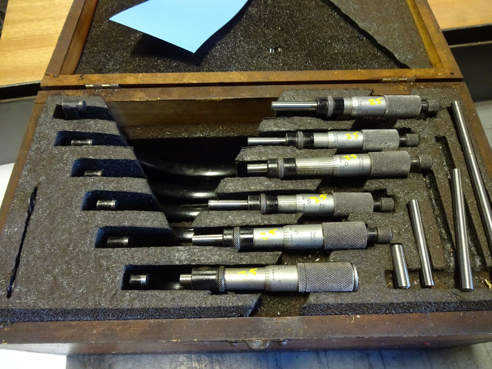 1" - 6" STARRETT OUTSIDE MICROMETER SET