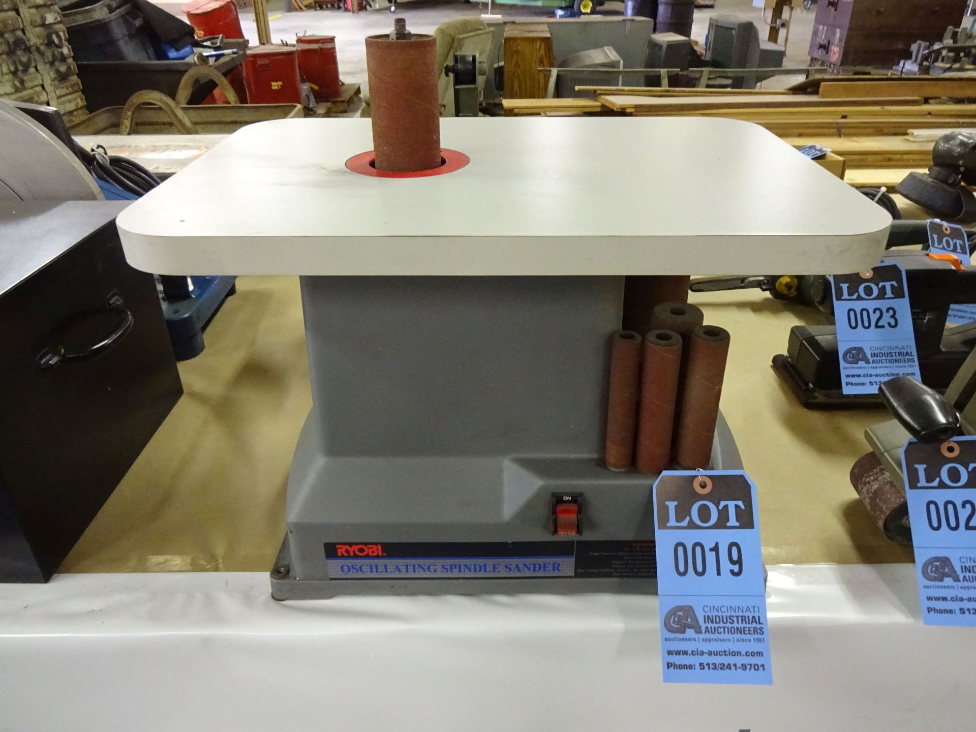 RYOBI MODEL OSS-450 OSCILLATING BENCH SPINDLE SANDER