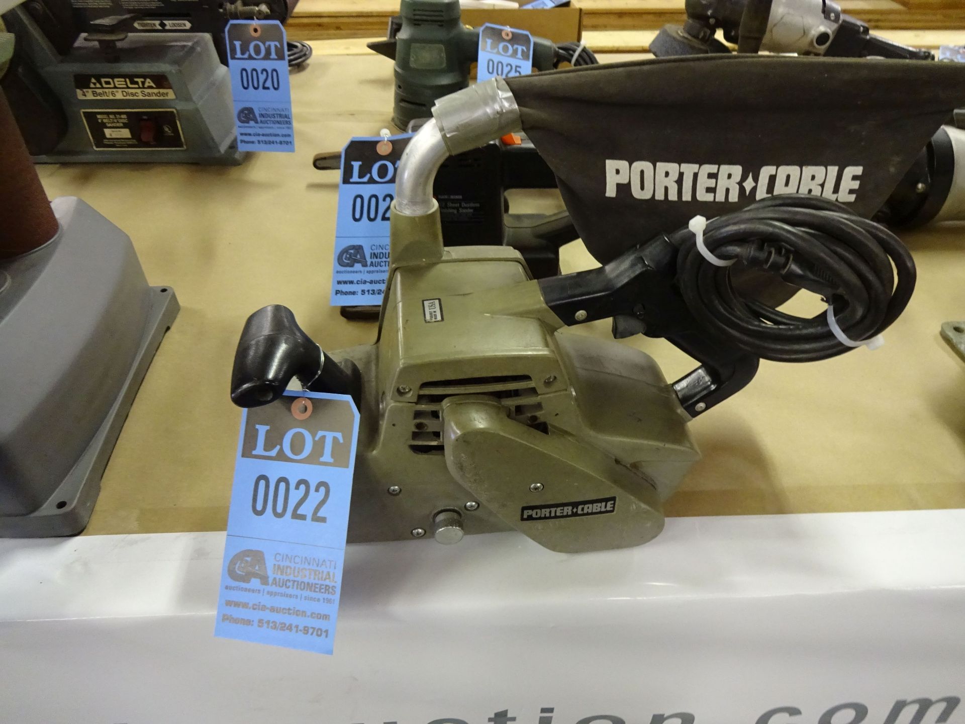 3" PORTER-CABLE MODEL 360 BELT SANDER WITH DUST PICKUP