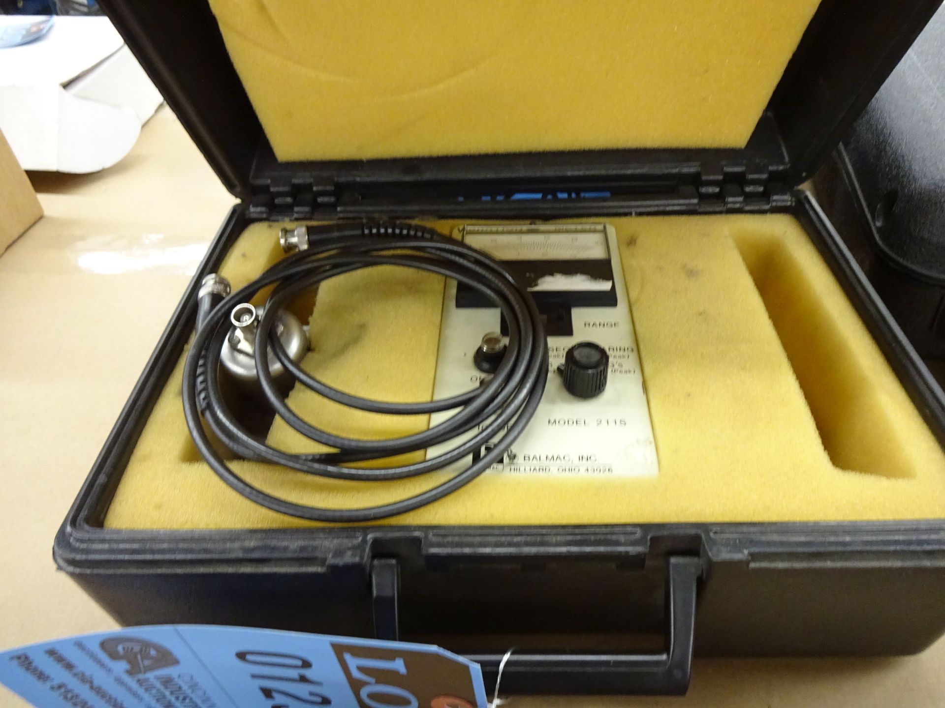 BALMAC INC. MODEL 211S VIBRATION METER