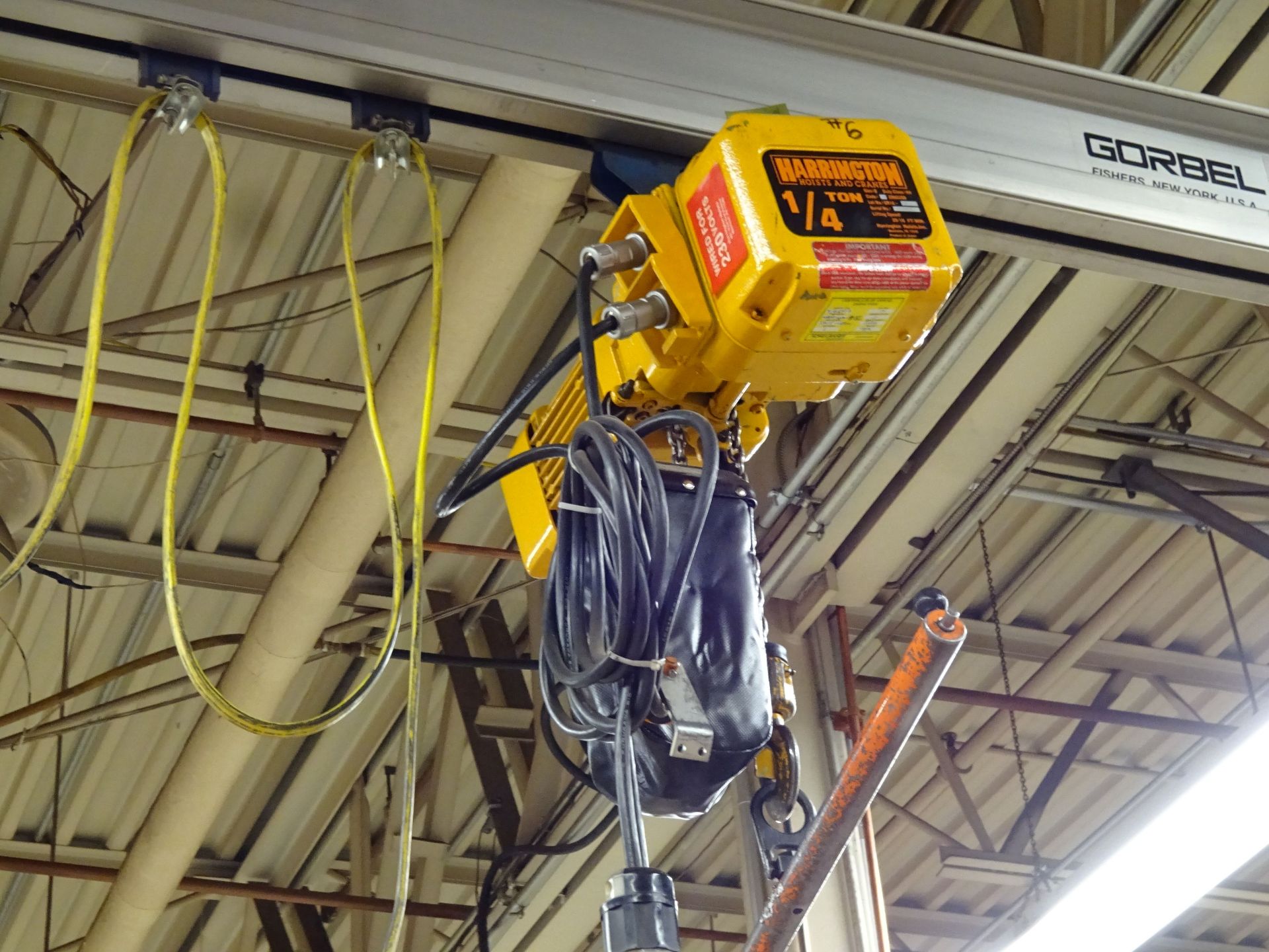 100 LB. X 24' (APPROX.) CAPACITY GORBEL 2-SPAN CEILING HUNG OVERHEAD CRANE WITH 100 LB. BAL-TROL - Image 5 of 7