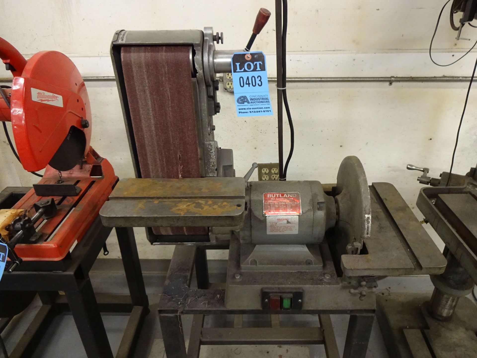 12" DIAMETER / 6" RUTLAND DISC / BELT SANDER