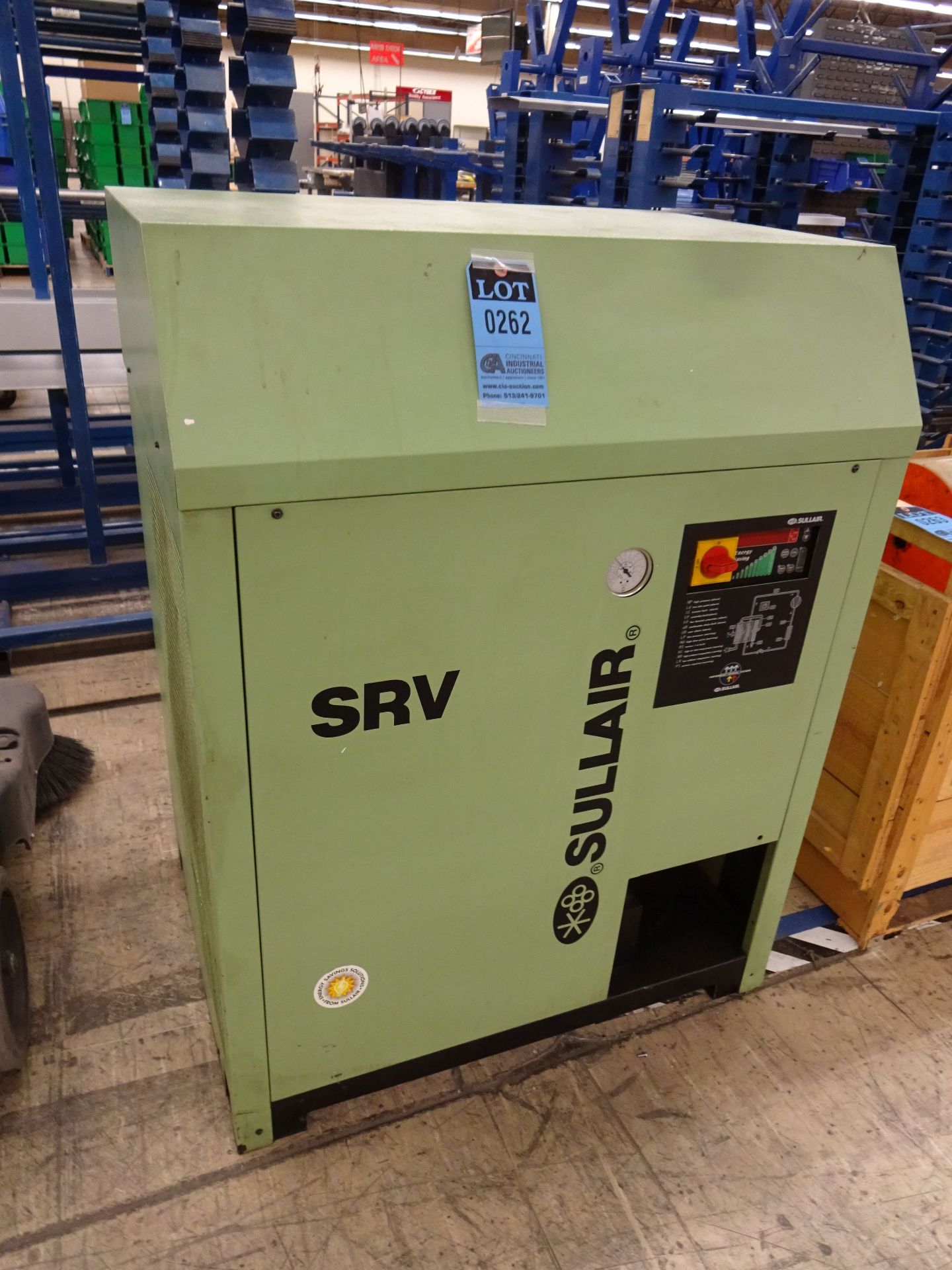 SULLAIR MODEL SRV-400 REFRIGERATED AIR DRYER; S/N 2729940002