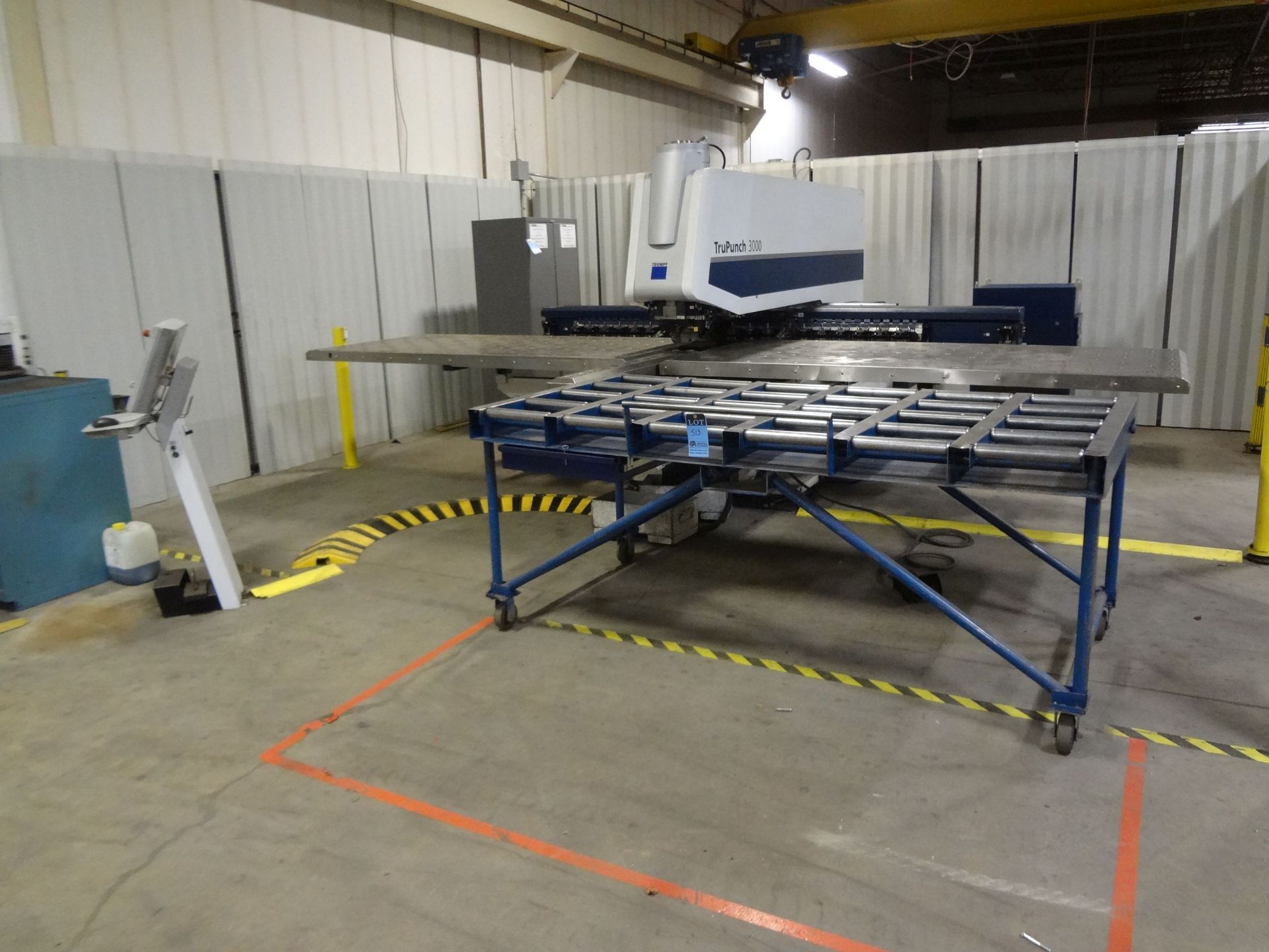 20 TON TRUMPF TRUPUNCH 3000 SINGLE END CNC PUNCH; S/N A0035A0124, (20) STATIONS WITH (3) SHEET