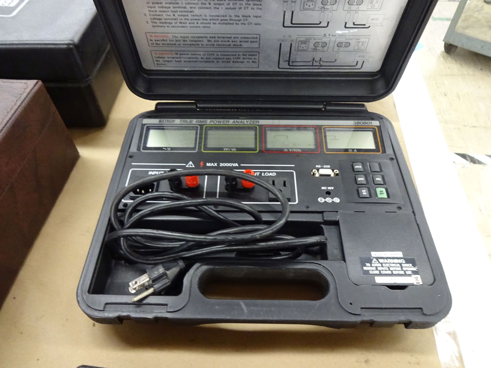 EXTECH MODEL 380801 TRUE RMS POWER ANALYZER