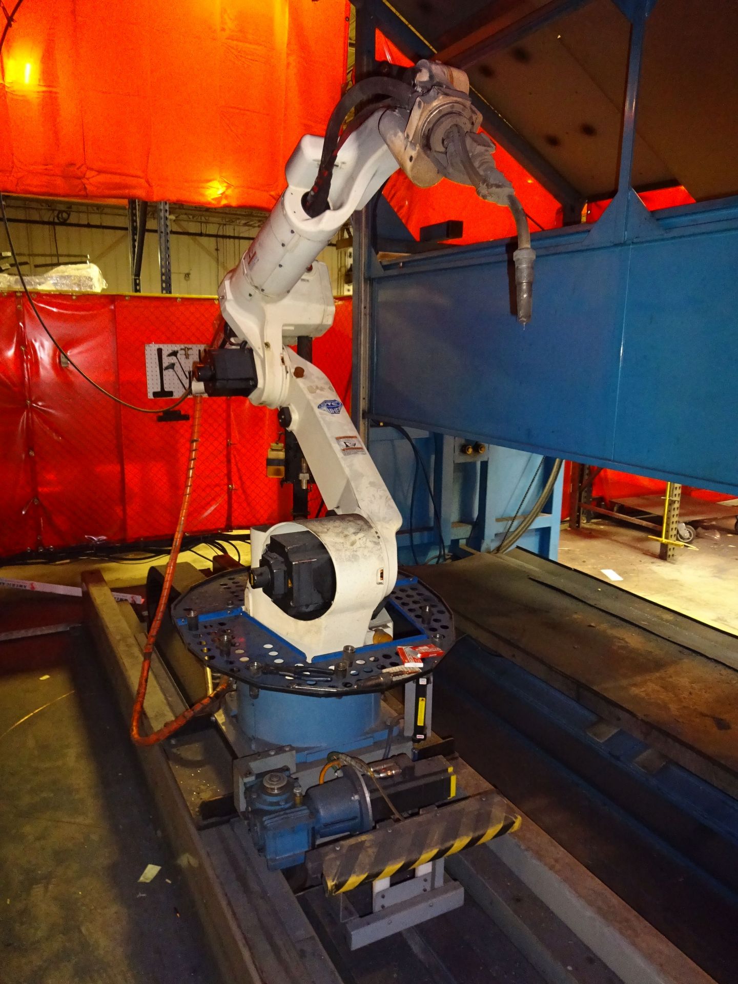 DANGEL ROBOT / OTC MODEL 1056D-00 ROBOTIC WELDING CELLS; S/N DRM-1056, WITH OTC ALMEGA AXMV4LA1-NEFU - Image 2 of 12