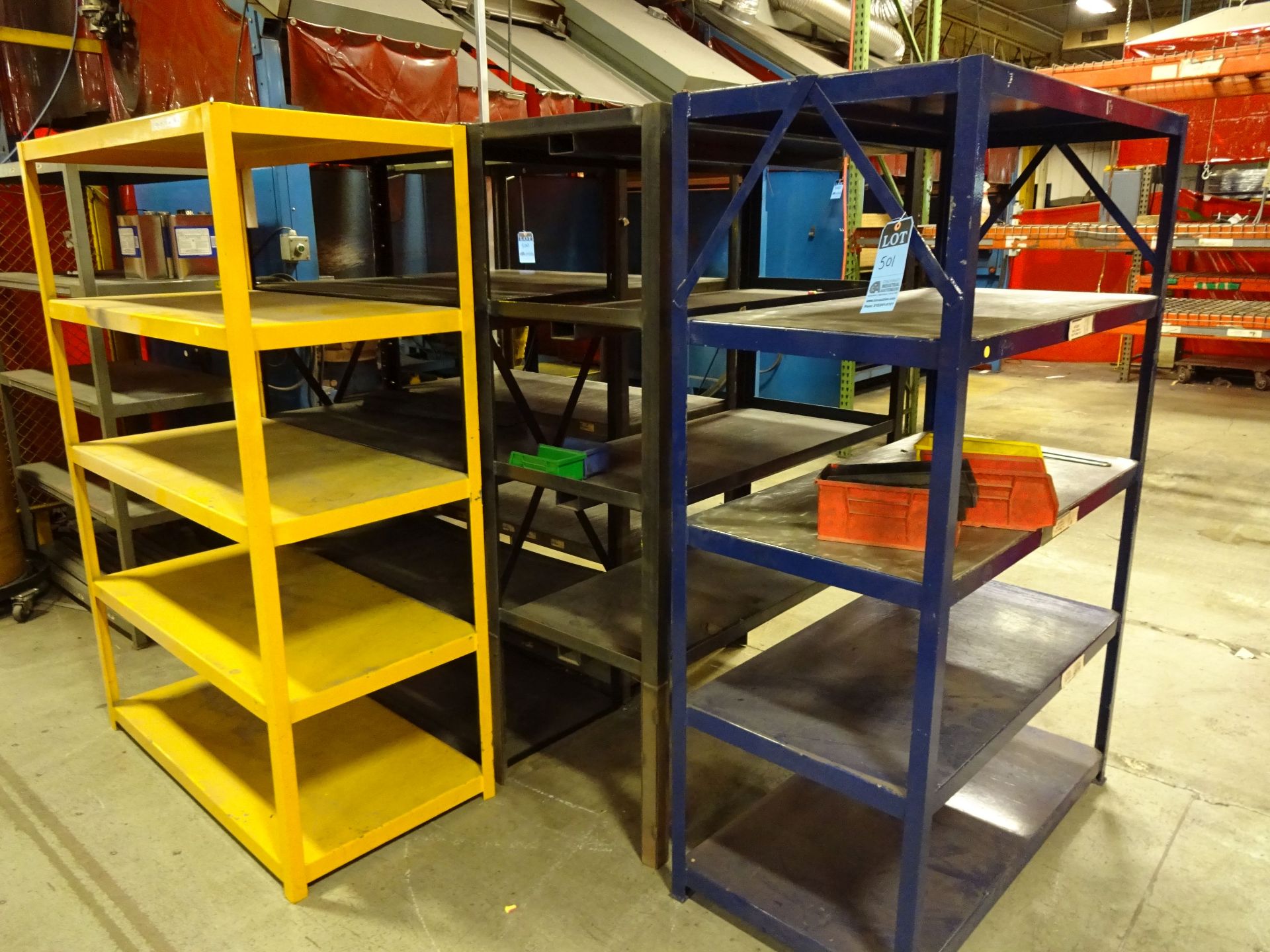 24" X 48" X 72" HEAVY DUTY STEEL SHELVES