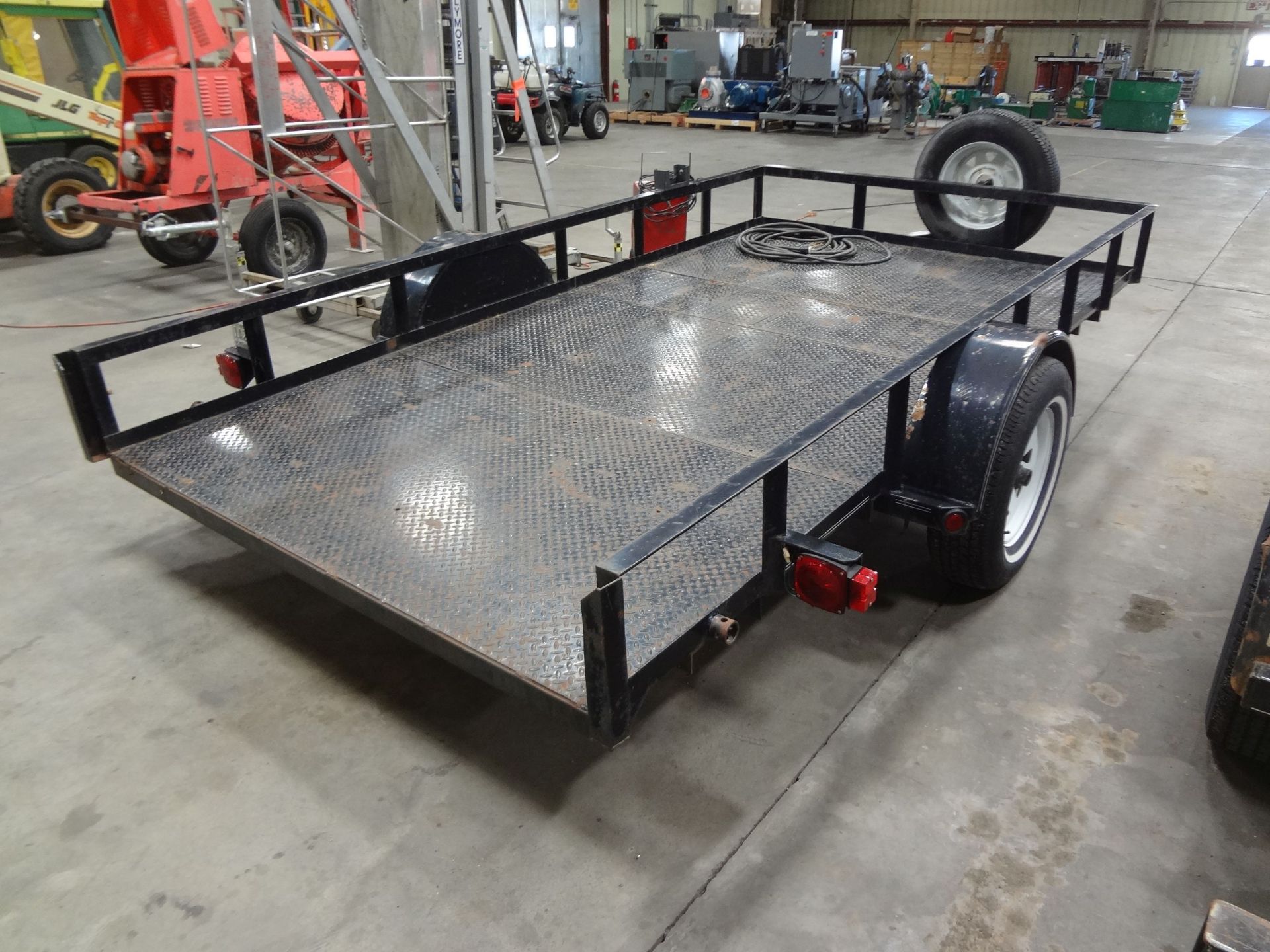 12' LOAD-TRAIL SINGLE AXEL TRAILER, 2" BALL HITCH, STEEL DECK - Image 2 of 4