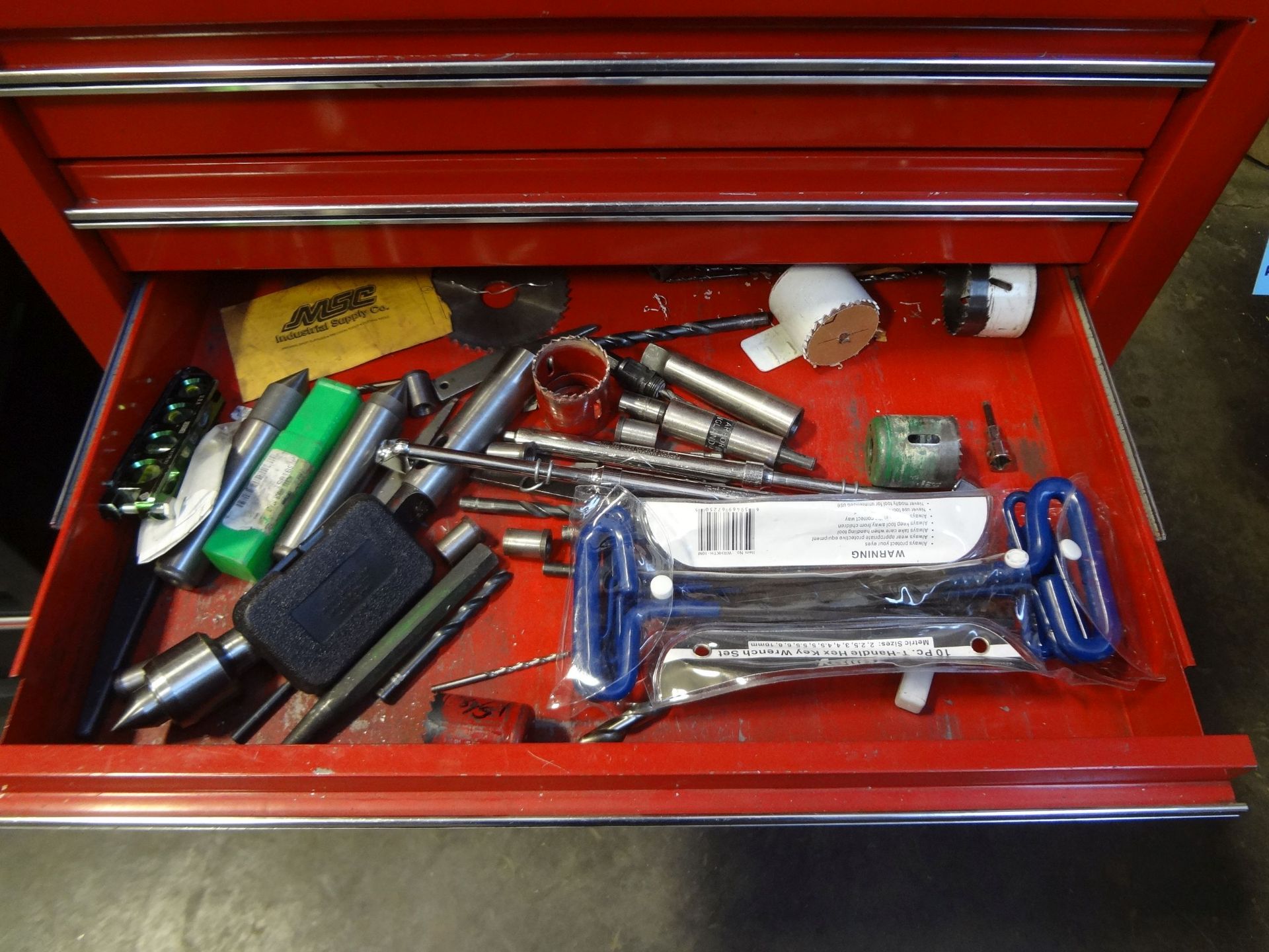 WATERLOO 7-DRAWER ROLL AROUND TOOL CHEST AND CONTENTS WITH WATERLOO TOP BOX AND CONTENTS (HAND - Image 9 of 12