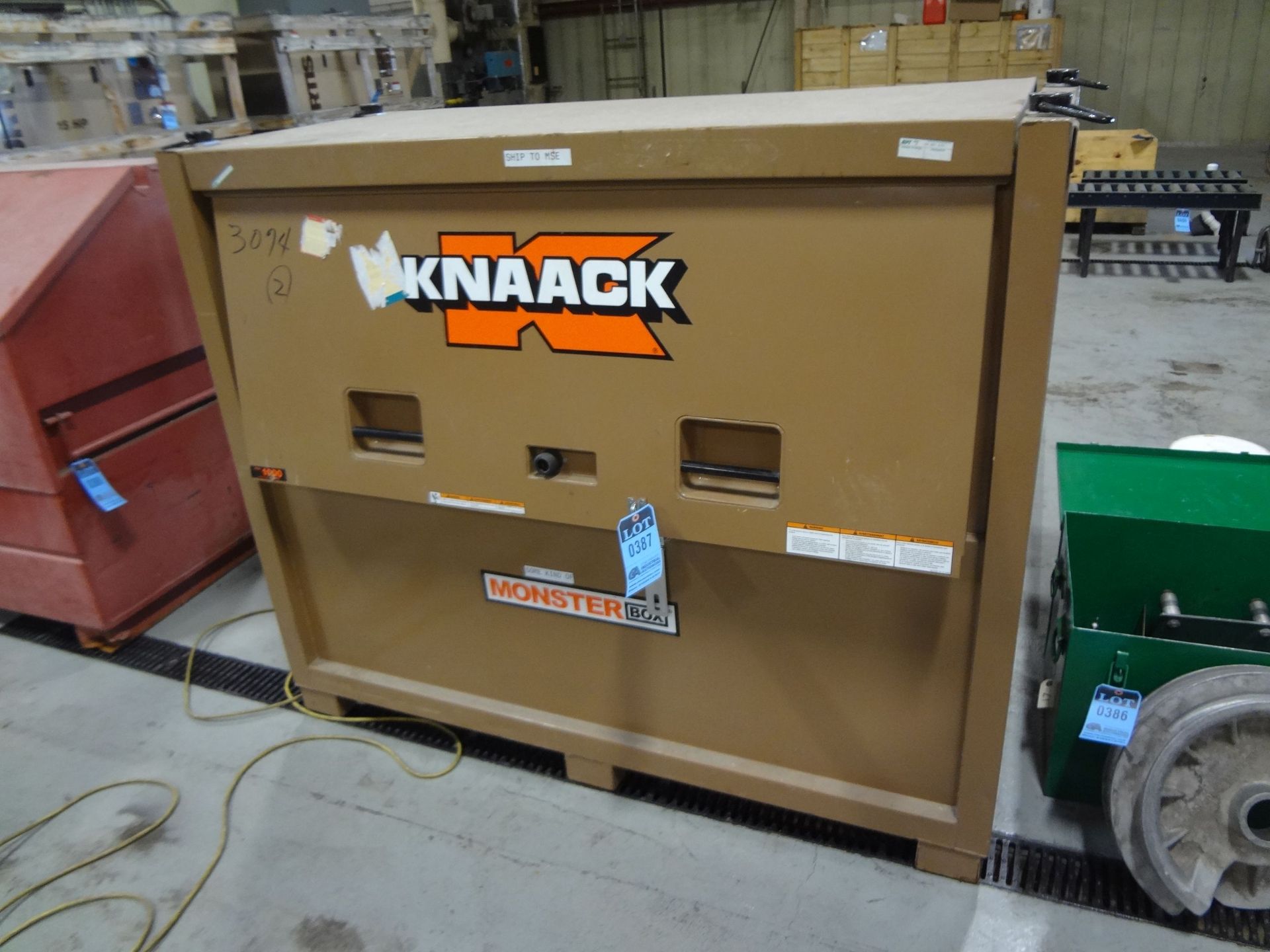 KNAACK MODEL 1000 JOB BOX, 60" X 28" X 48"
