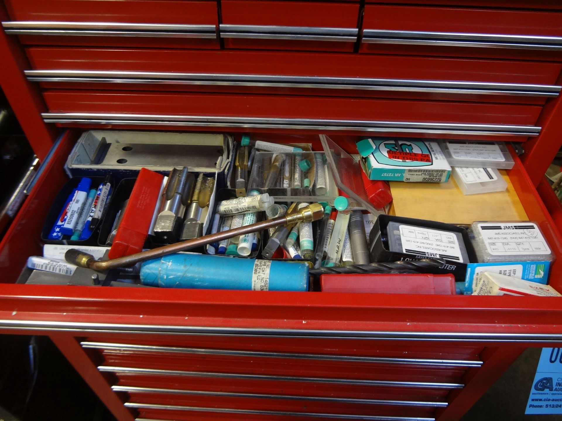 WATERLOO 7-DRAWER ROLL AROUND TOOL CHEST AND CONTENTS WITH WATERLOO TOP BOX AND CONTENTS (HAND - Image 7 of 12