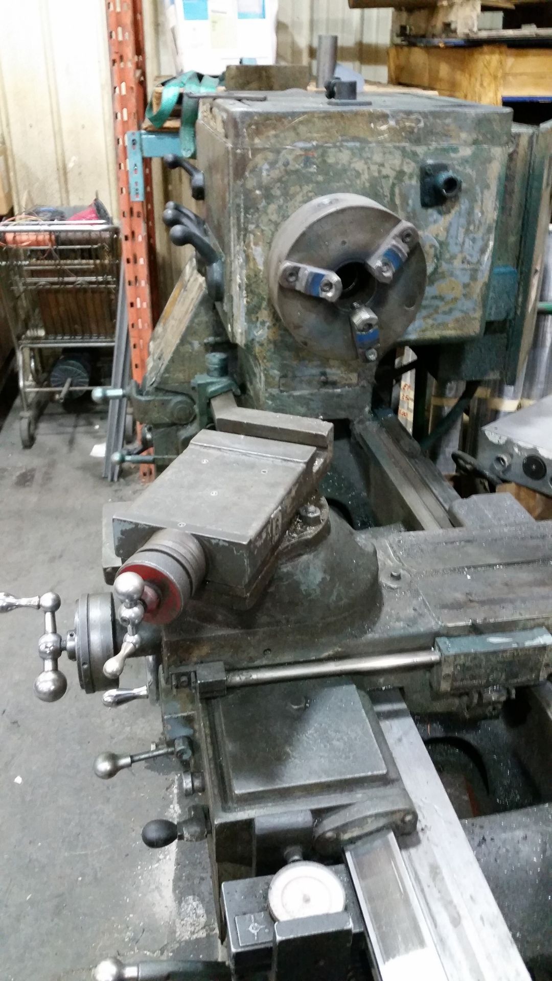 13" X 120" APPROX. LEBLOND ENGINE LATHE; DRO, STEADY RESTS, 9" OVER CROSS SLIDE, 20 HP - LOCATED - Image 3 of 7