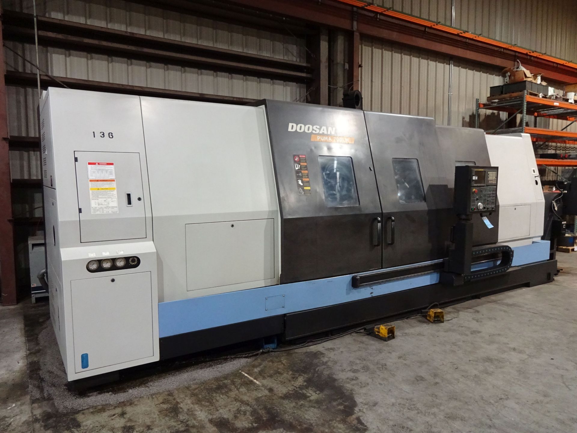 2007 DOOSAN MODEL PUMA 700LM LARGE CAPACITY CNC TURNING CENTER WITH LINE MILLING; S/N 60LM0700,