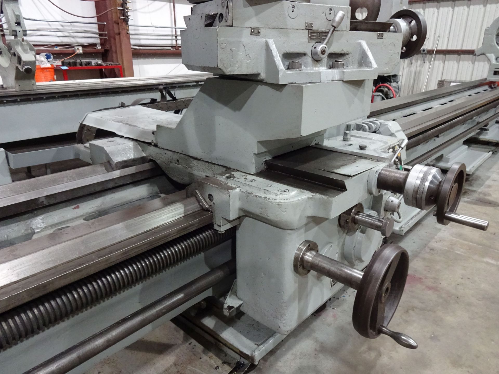 53" / 68" X 275" POREBA MODEL TR135-B/7000 HEAVY DUTY GAP BED ENGINE LATHE; S/N 5181, 60" DIA. - Image 15 of 30