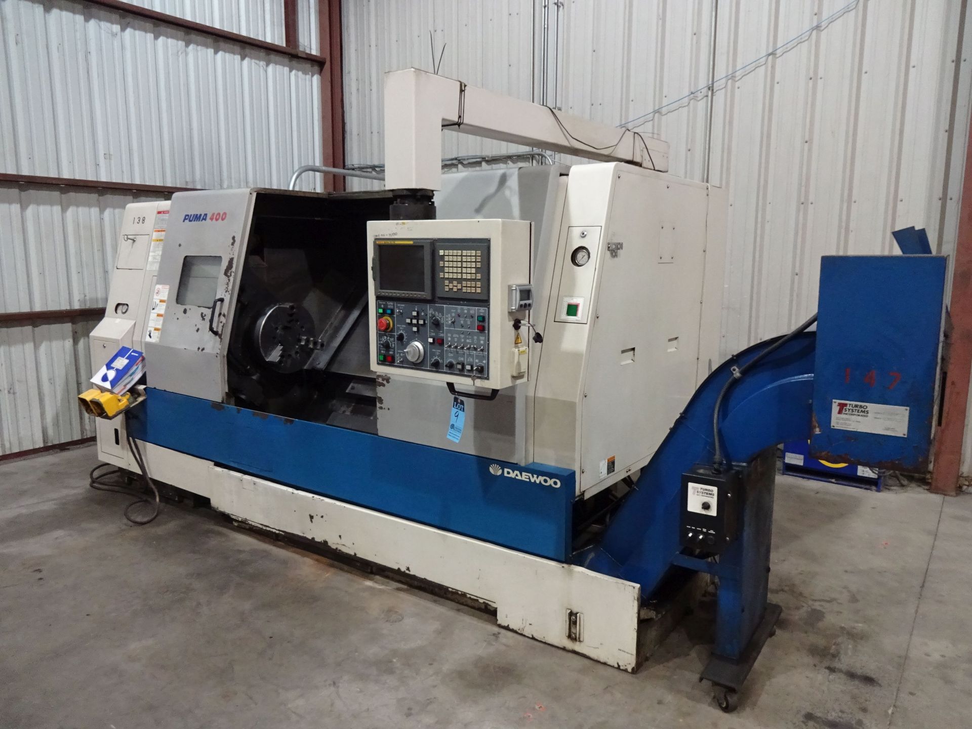 2005 DAEWOO PUMA 400B CNC TURNING CENTER; S/N PM351893, FANUC 21I-TB CONTROL, 18" CHUCK, 30" MAX. - Image 2 of 29