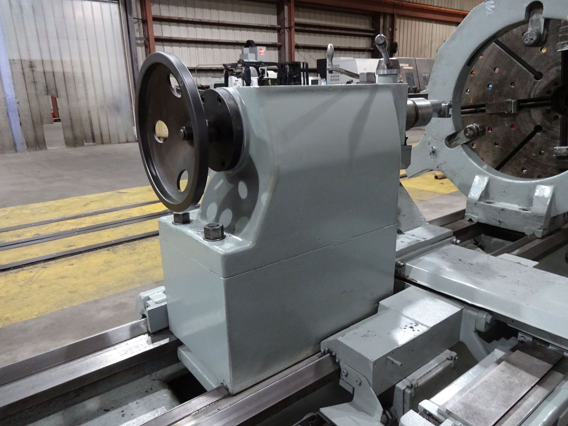 53" / 68" X 275" POREBA MODEL TR135-B/7000 HEAVY DUTY GAP BED ENGINE LATHE; S/N 5181, 60" DIA. - Image 24 of 30