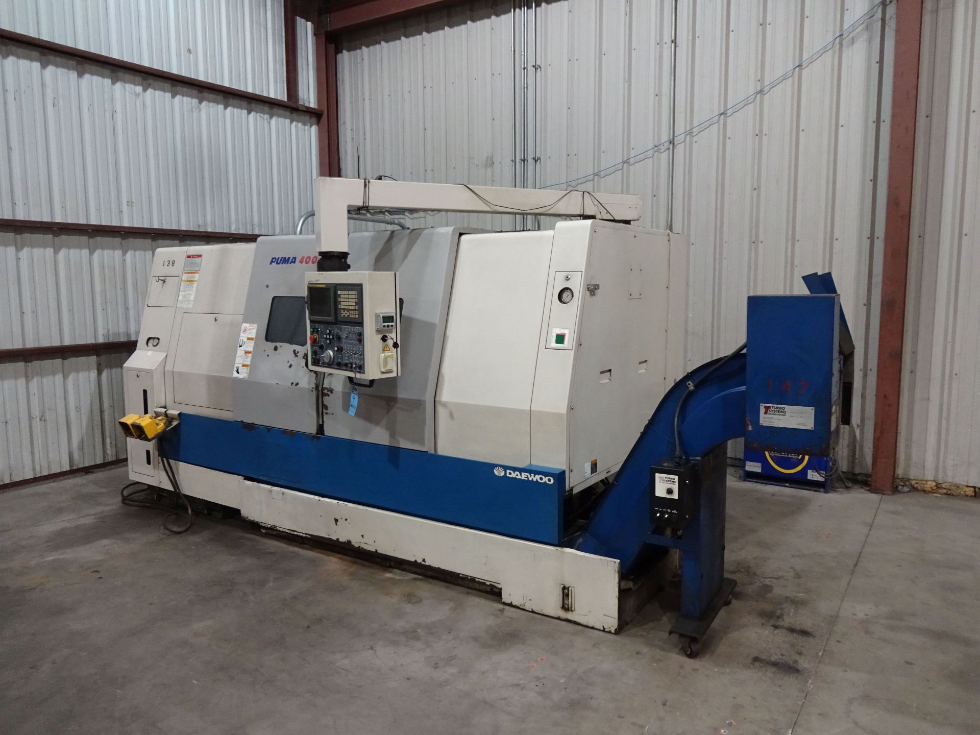 2005 DAEWOO PUMA 400B CNC TURNING CENTER; S/N PM351893, FANUC 21I-TB CONTROL, 18" CHUCK, 30" MAX. - Image 3 of 29