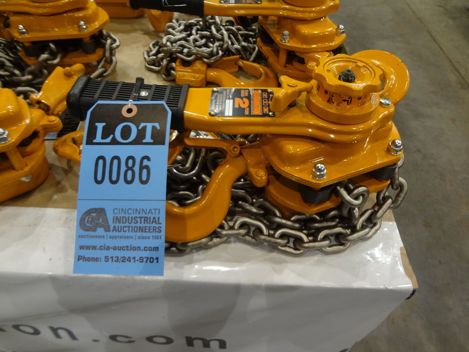 2 TON CAPACITY X 10' LIFT HARRINGTON MODEL L5LB020-10 / LB SERIES BRAND NEW LEVER OPERATED CHAIN