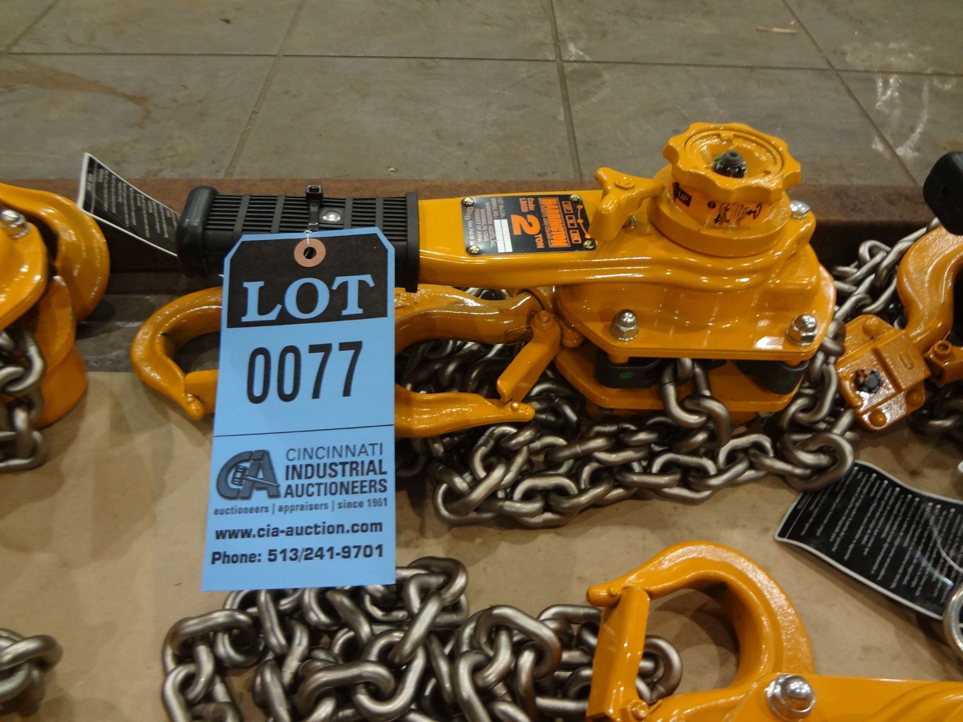 2 TON CAPACITY X 10' LIFT HARRINGTON MODEL L5LB020-10 / LB SERIES BRAND NEW LEVER OPERATED CHAIN