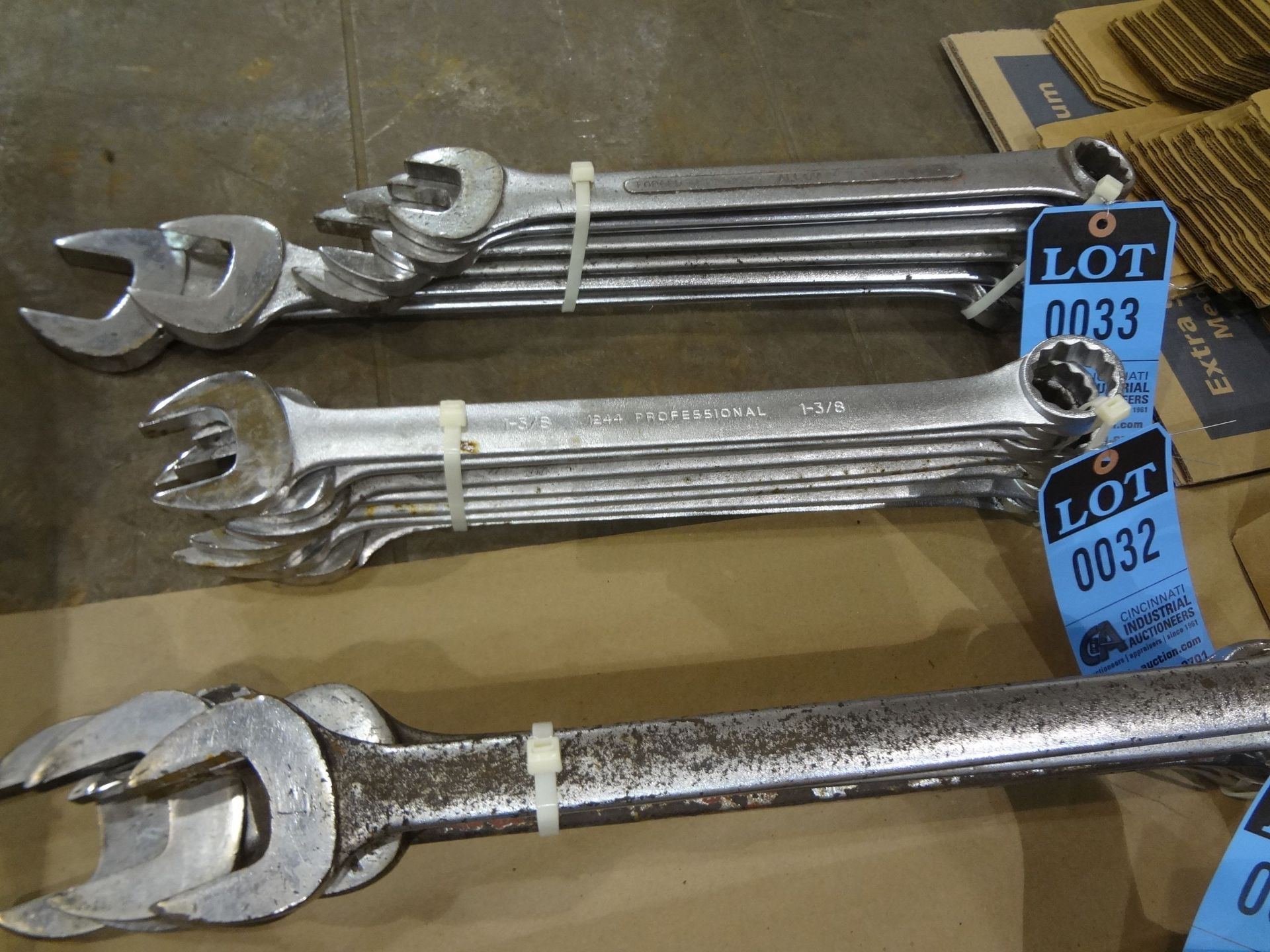 MISCELLANEOUS SIZE LARGE CAPACITY HEAVY DUTY COMBINATION WRENCHES