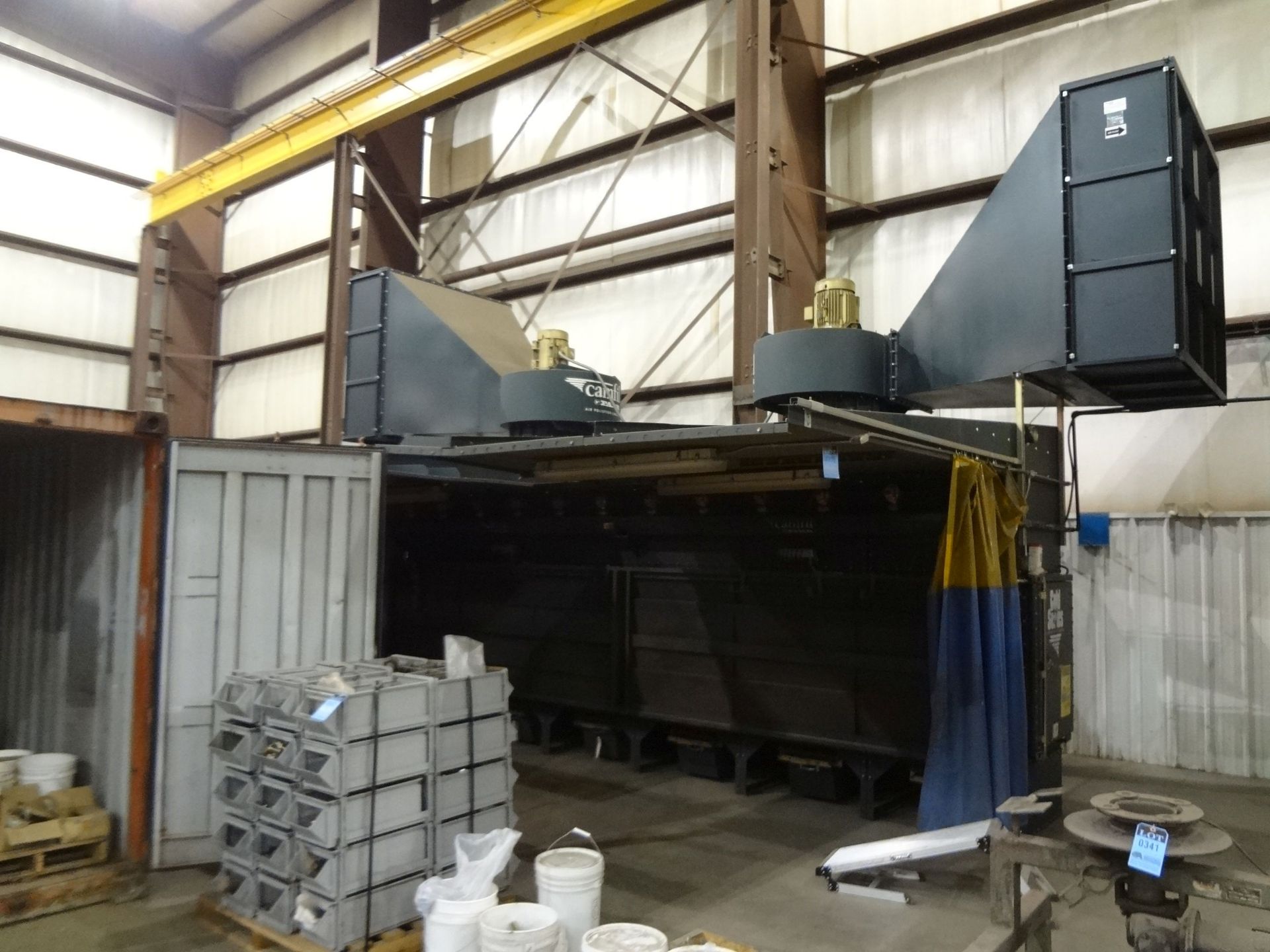 10' X 22' (APPROX.) FARR CAMFILL GOLD SERIES MODEL GSB24-3 FUME BOOTHS FOR STAINLESS WELDING; S/N