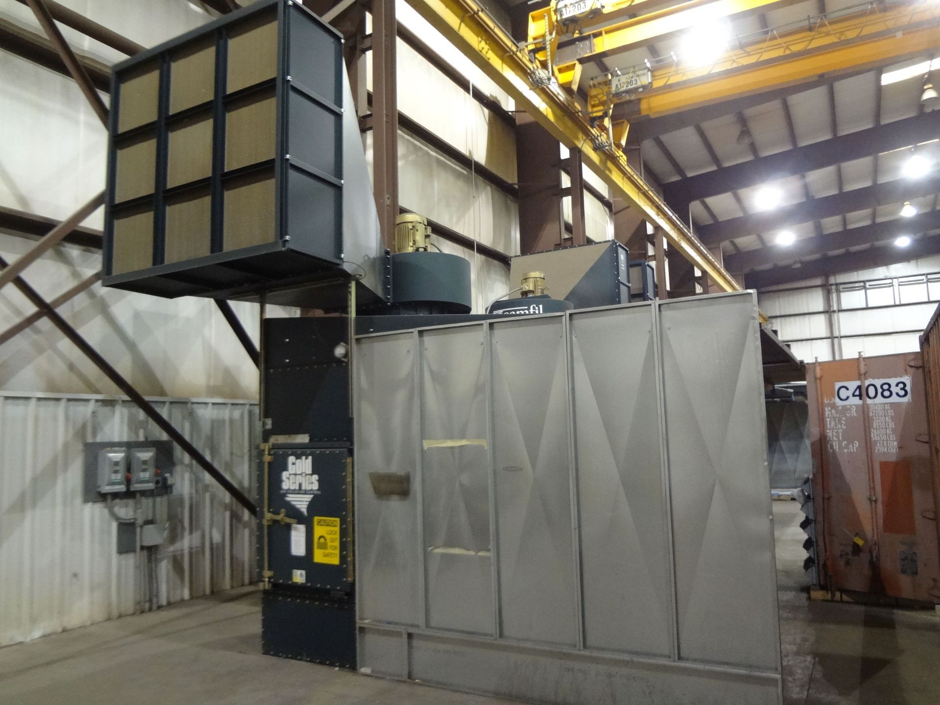 10' X 22' (APPROX.) FARR CAMFILL GOLD SERIES MODEL GSB24-3 FUME BOOTHS FOR STAINLESS WELDING; S/N - Image 2 of 9