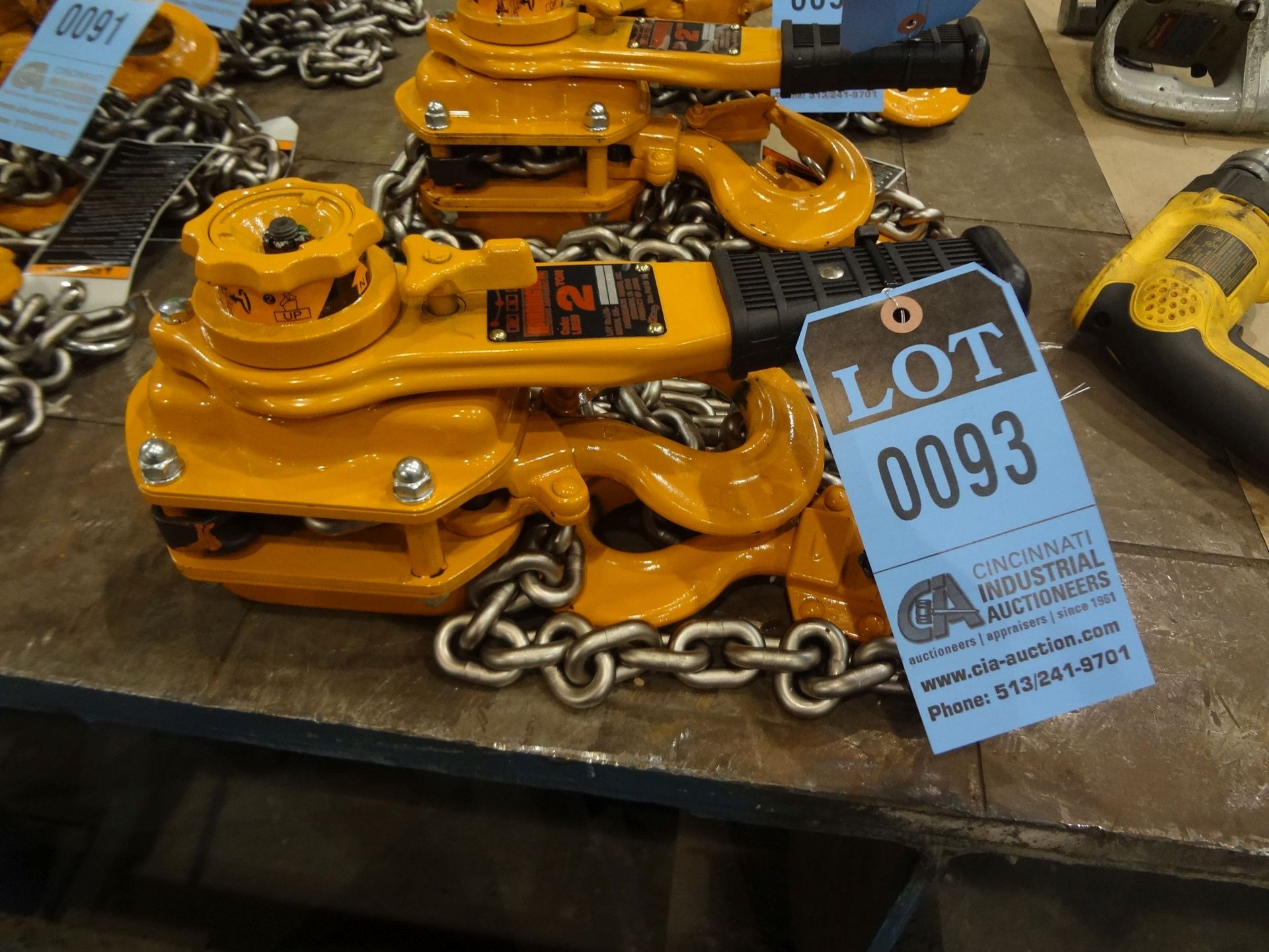 2 TON CAPACITY X 10' LIFT HARRINGTON MODEL L5LB020-10 / LB SERIES BRAND NEW LEVER OPERATED CHAIN