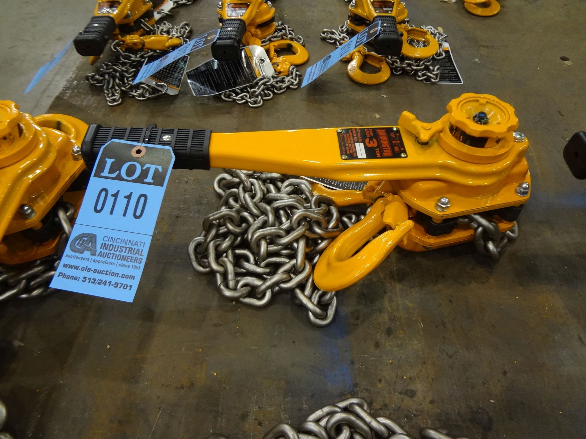 2 TON CAPACITY X 10' LIFT HARRINGTON MODEL L5LB030-10 / LB SERIES BRAND NEW LEVER OPERATED CHAIN