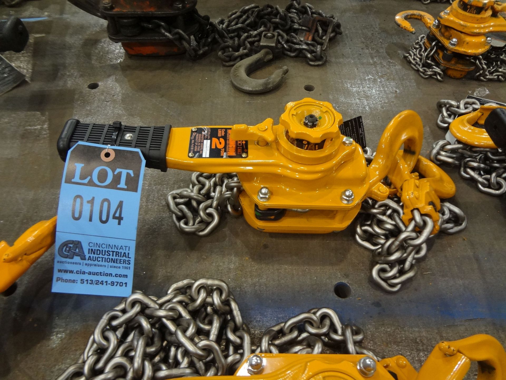 2 TON CAPACITY X 10' LIFT HARRINGTON MODEL L5LB020-10 / LB SERIES BRAND NEW LEVER OPERATED CHAIN