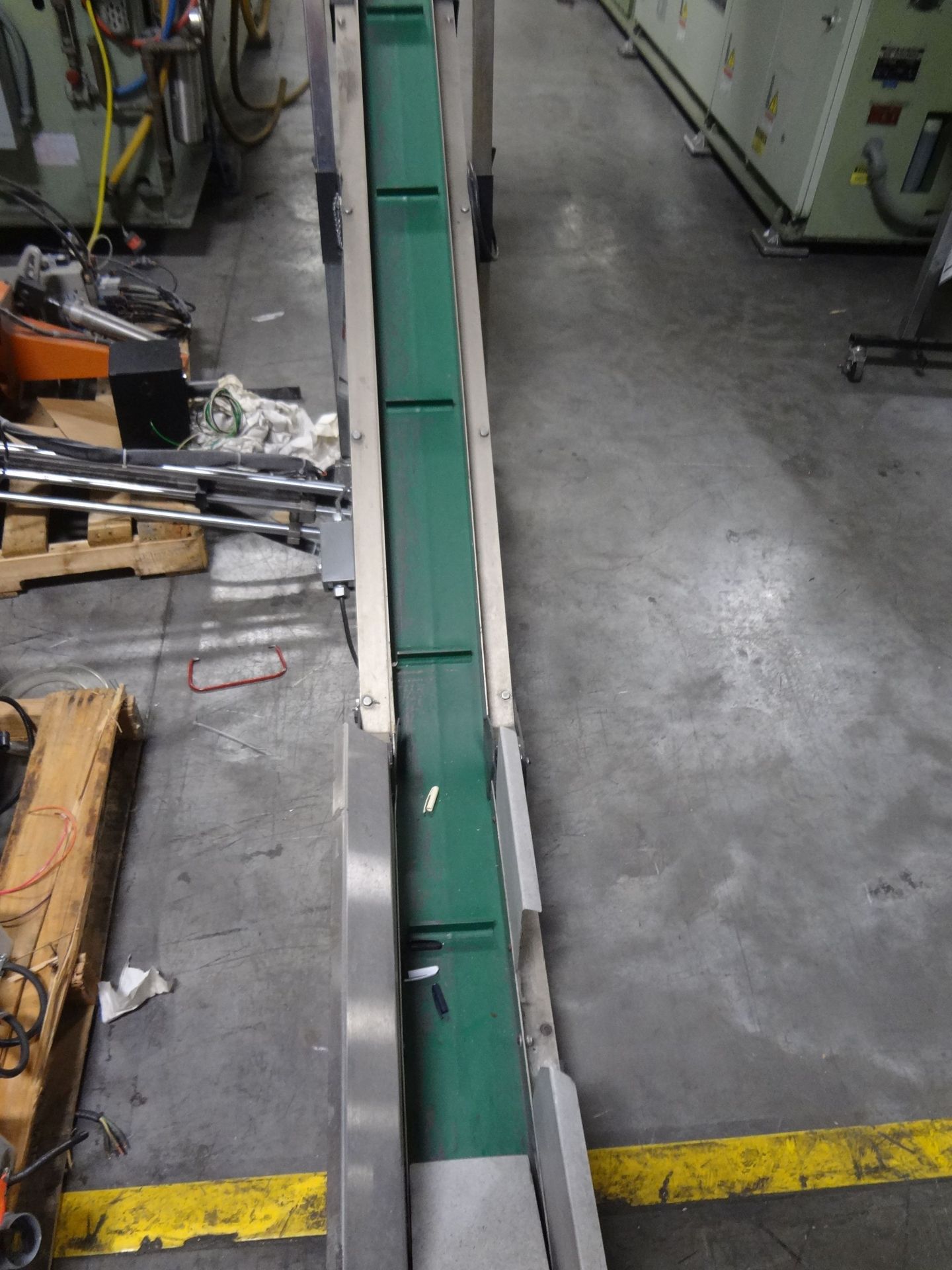 6" X 108" TEC MODEL HI626 HORIZONTAL TO INCLINED CLEATED BELT CONVEYOR; S/N 91-U26-3, 120 VOLT - Bild 4 aus 4