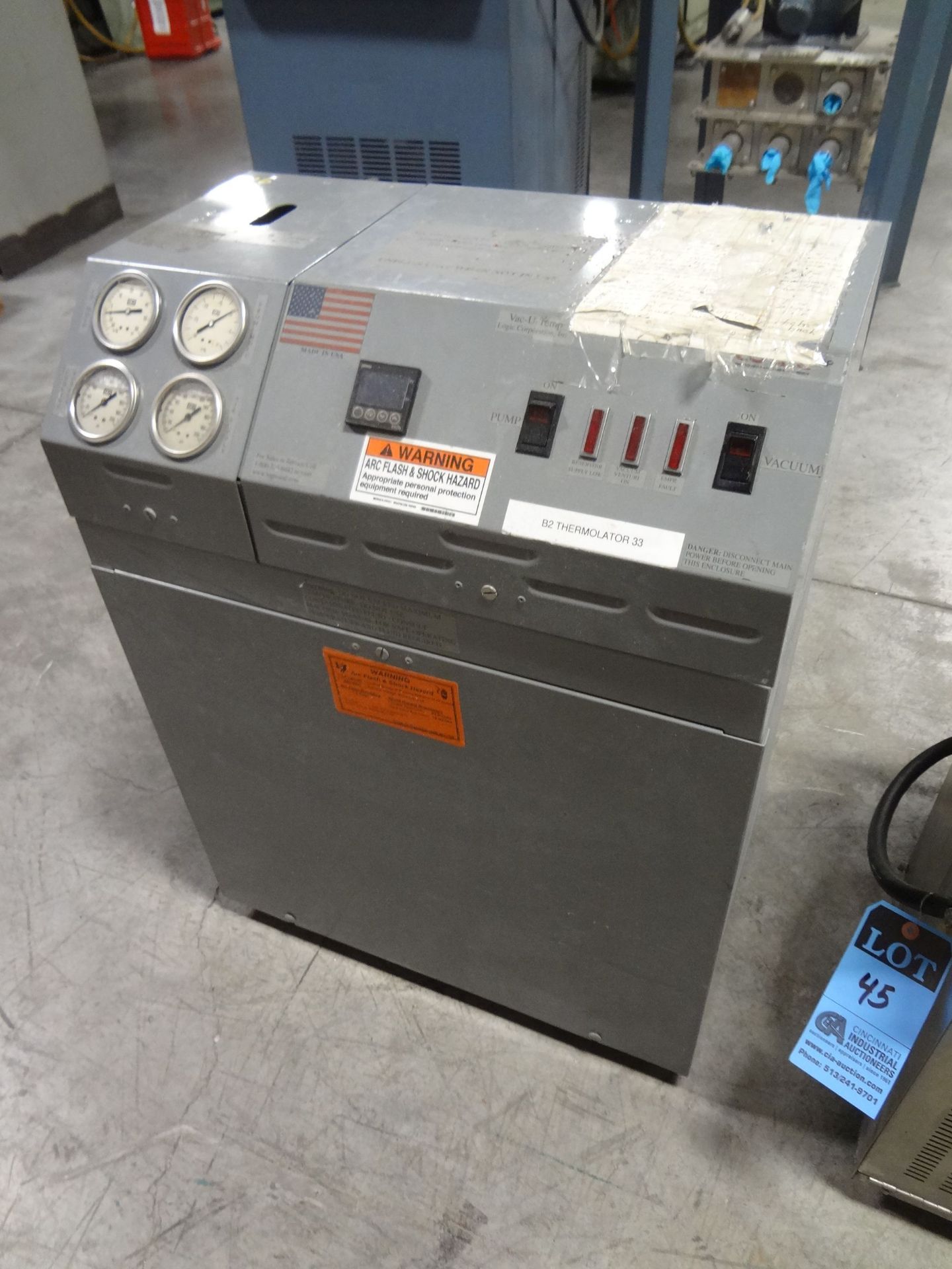 LOGIC SEAL LEAK STOPPER MODEL VT-1800 NEGATIVE PRESSURE LIQUID MOLD TEMPERATURE CONTROLLER; S/N - Image 2 of 5