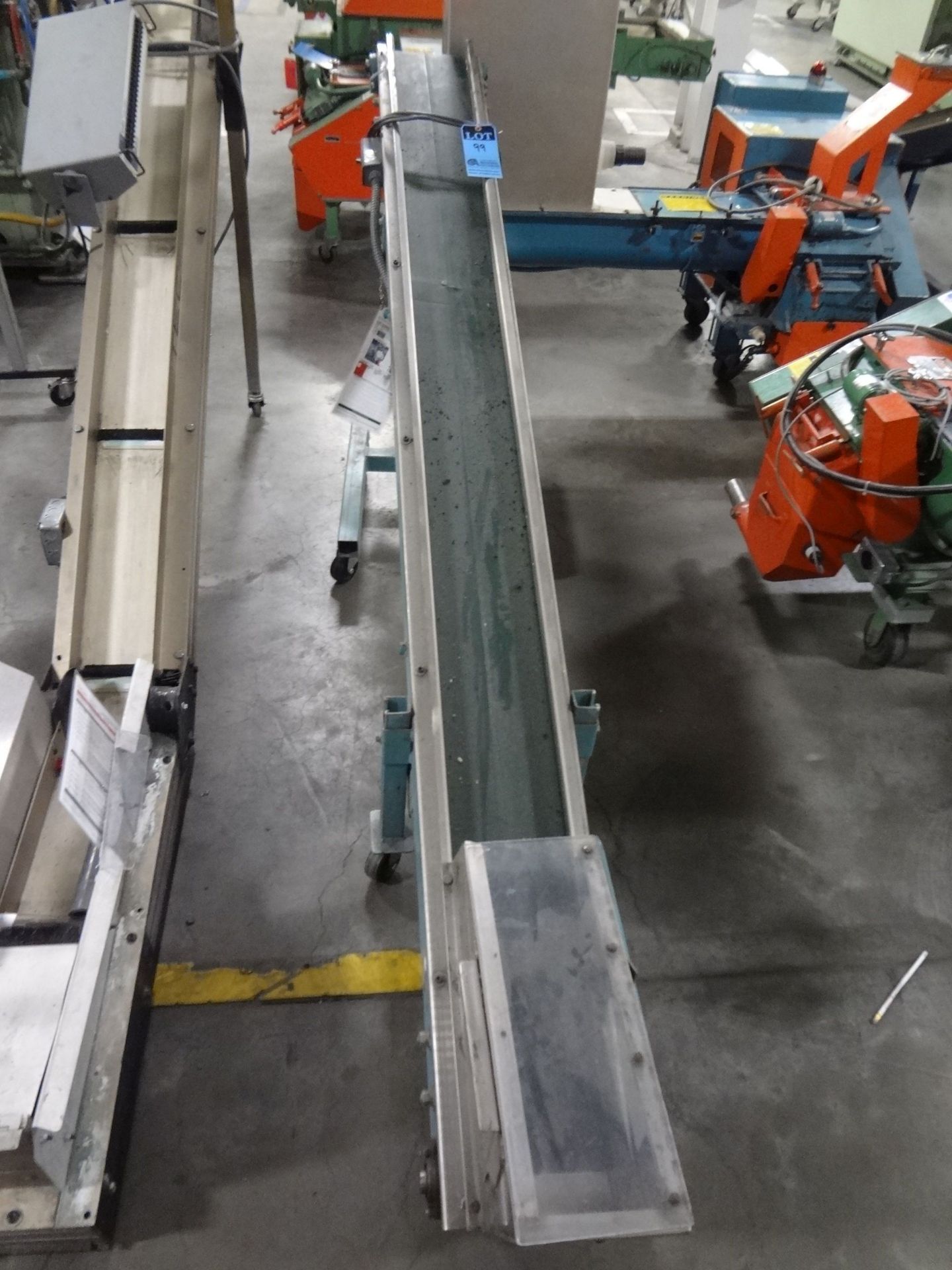 7" X 100" TEC INCLINDED BELT CONVEYOR; S/N N/A - Image 3 of 3