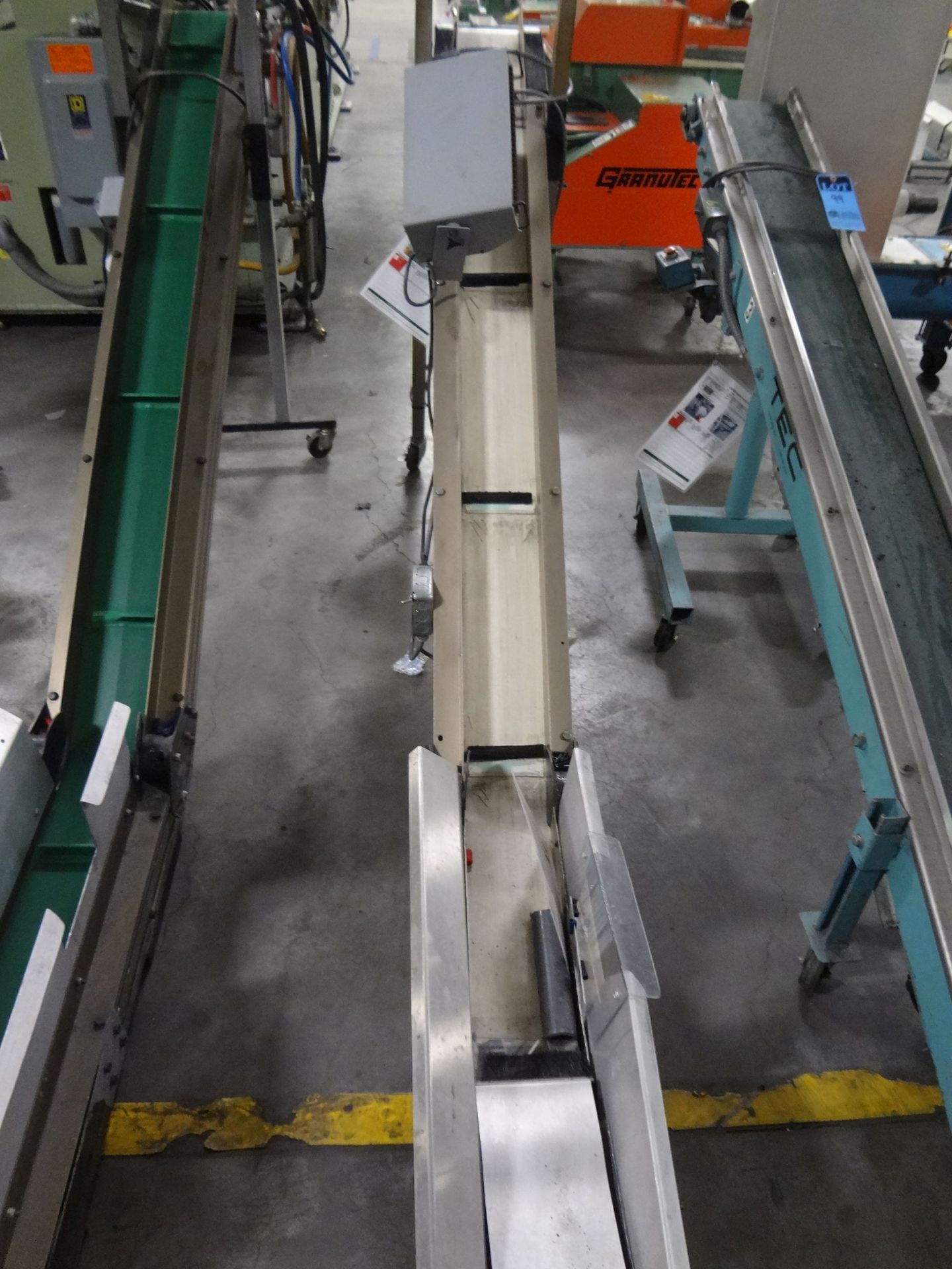 6" X 108" TEC MODEL HI626 HORIZONTAL TO INCLINED CLEATED BELT CONVEYOR; S/N 91-1126-2, 120 VOLT - Image 5 of 5