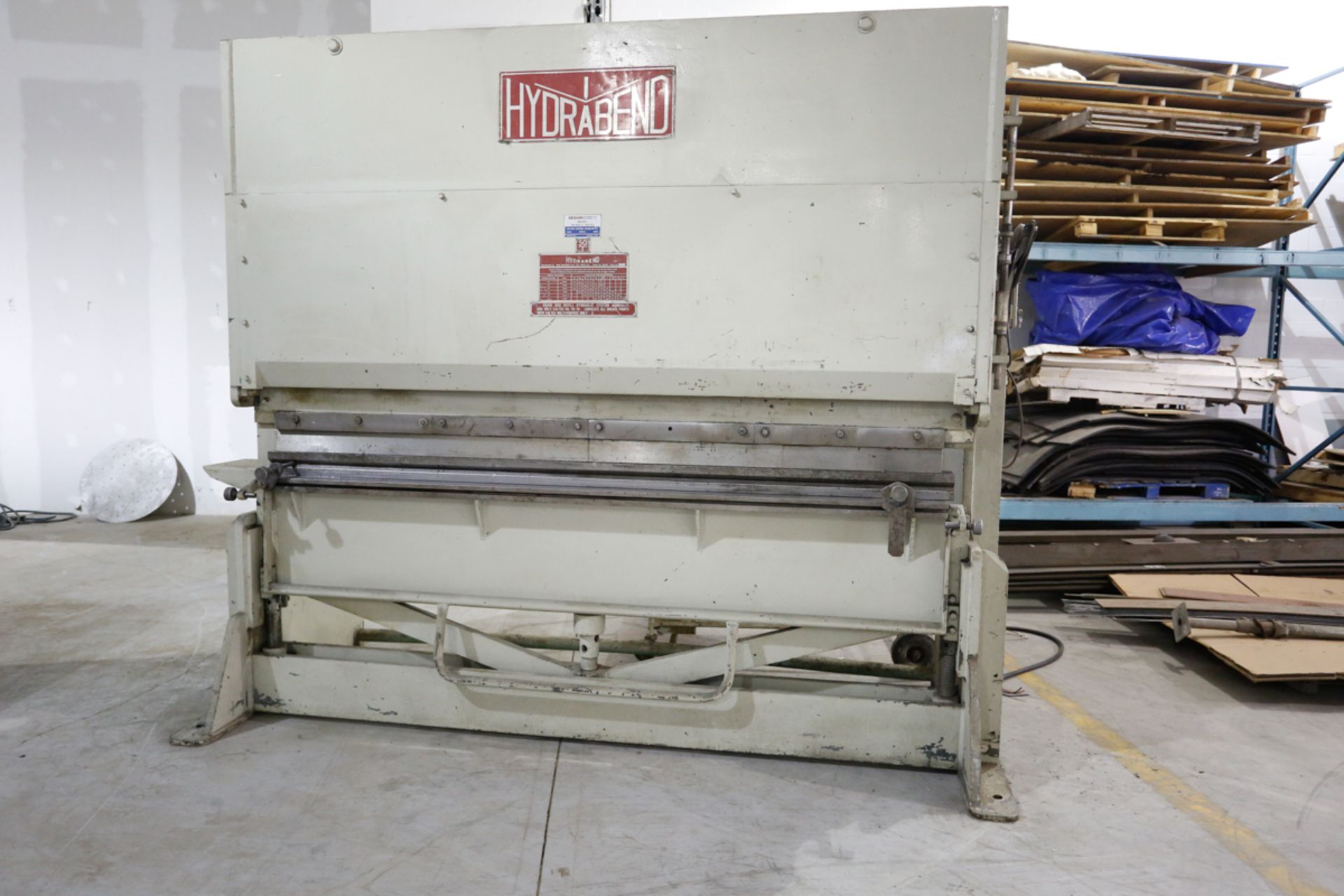 HYDRABEND 50 TON X 8FT HYDROMECHANICAL PRESS BRAKE, /W 6-WAY DIE - Image 2 of 5