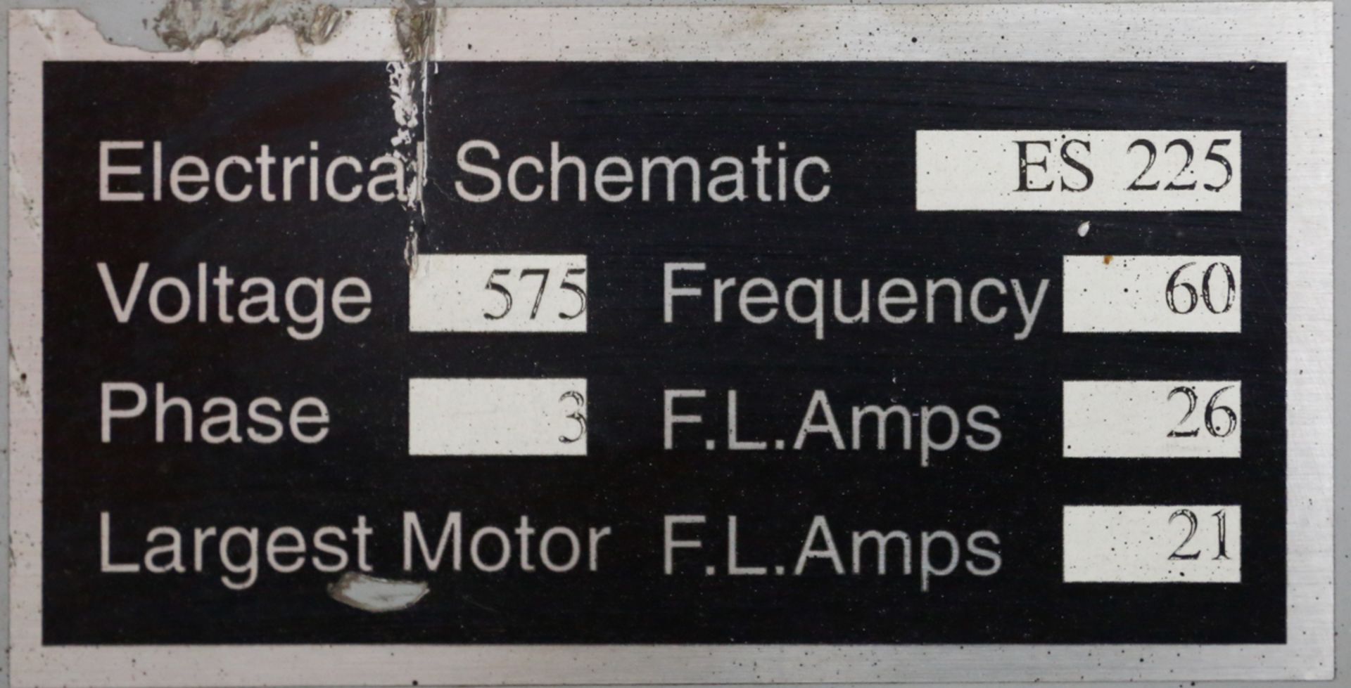 ACCURSHEAR HYDRAULIC SHEAR MOD. 625010, 10 FT X 1/4 CAP., W/ ACCURSHEAR BACKGAGE CONTROL, 575 V, S/ - Image 6 of 6