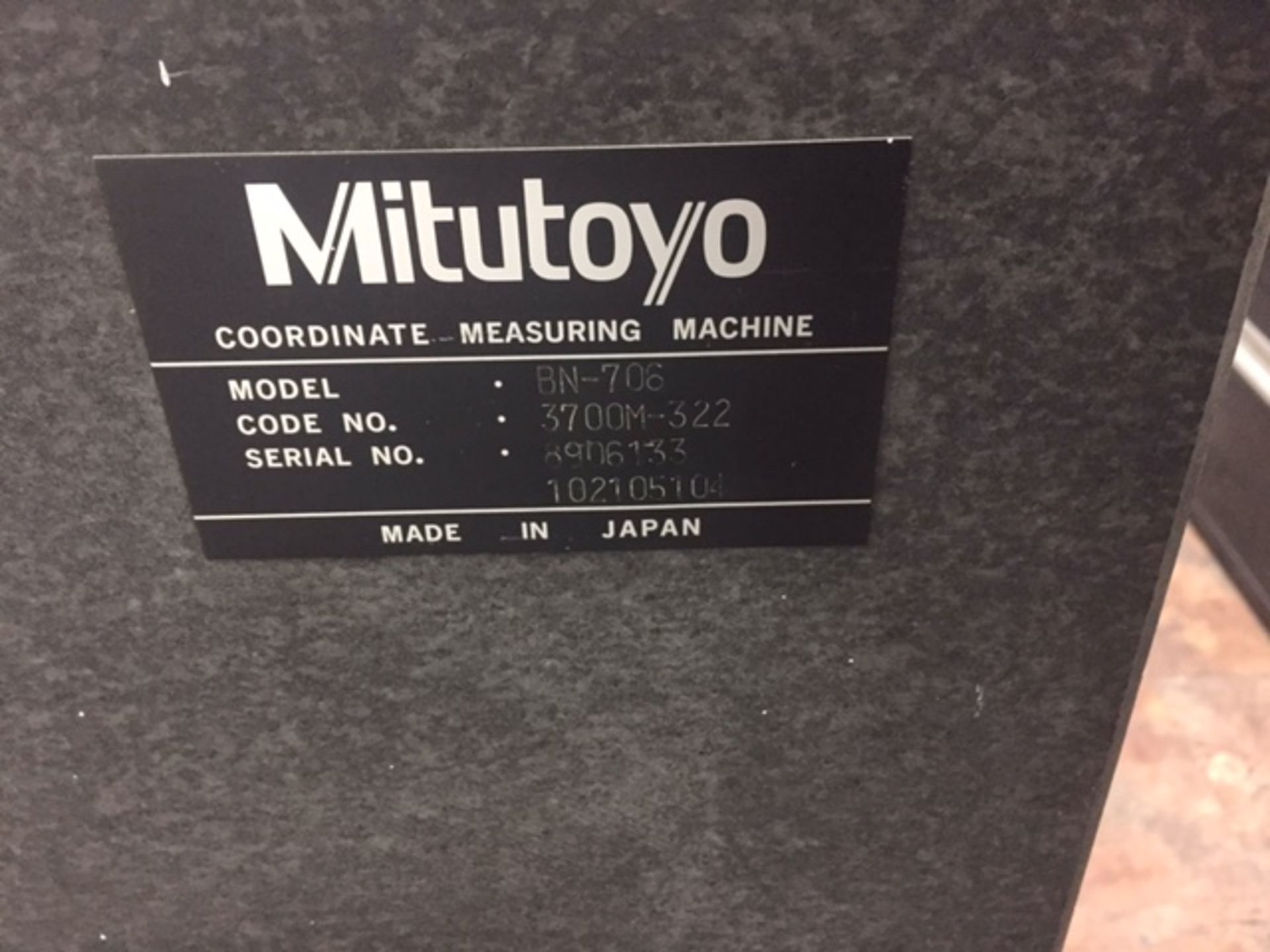 MITUTOYO COORDINATE MEASURING MACHINE MOD. BN-706, S/N : 8906133 102105104, W/ RENISHAW PH9A PROBE, - Bild 9 aus 9