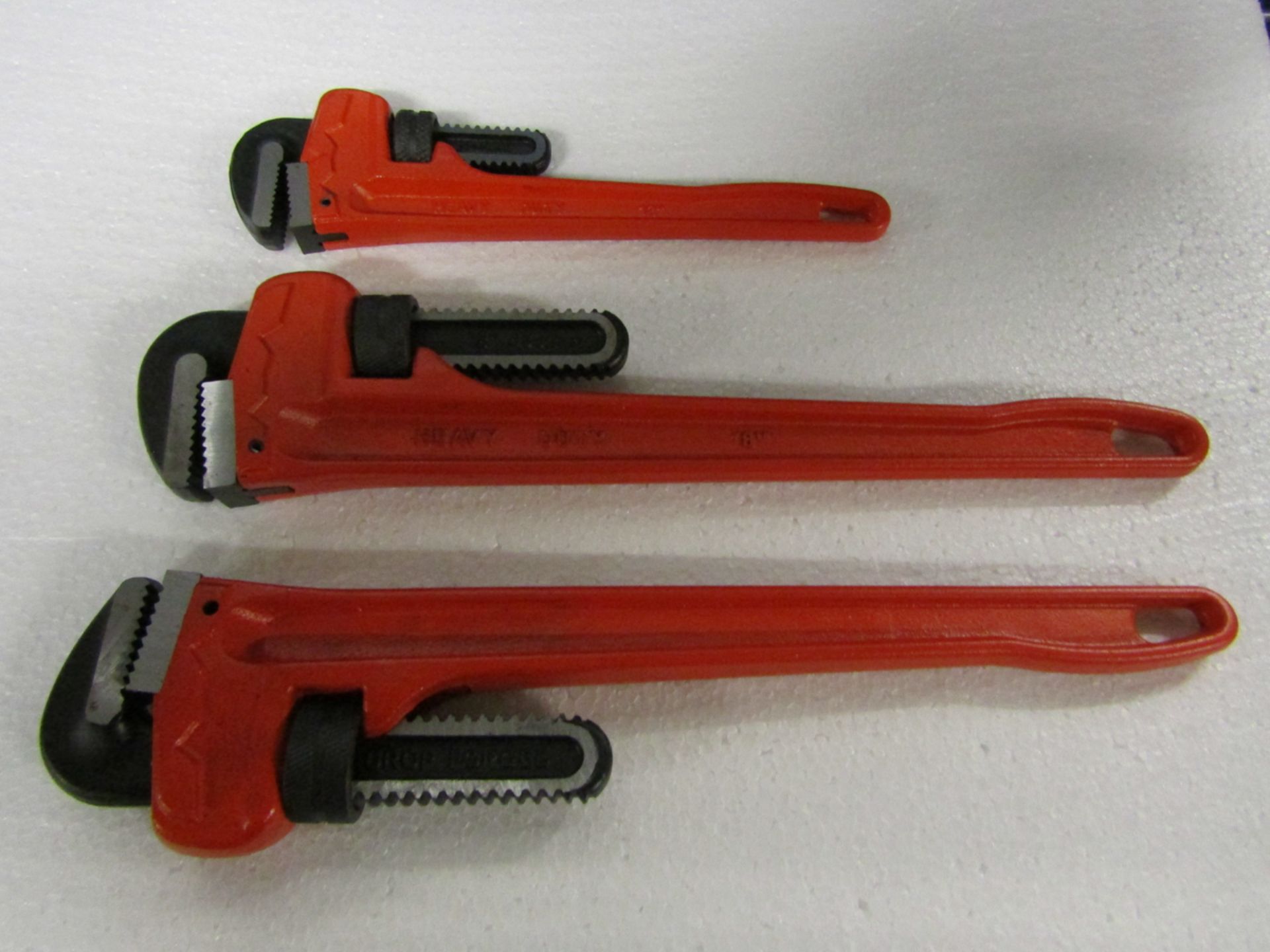 LOT OF 3 PIPE WRENCHES (LOCATED IN HAMILTON, ON)