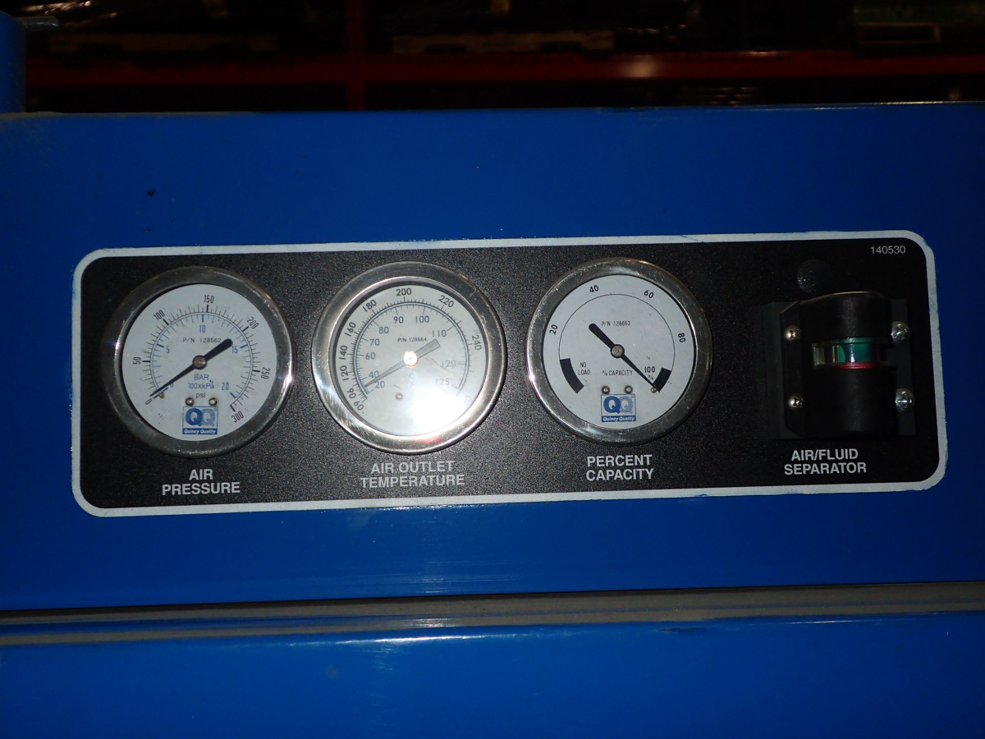 QUINCY 30 HP AIR COMPRESSOR MODEL QMB-30, S/N: UN076557 (Located at 505 avenue Meloche | Dorval, - Image 3 of 6